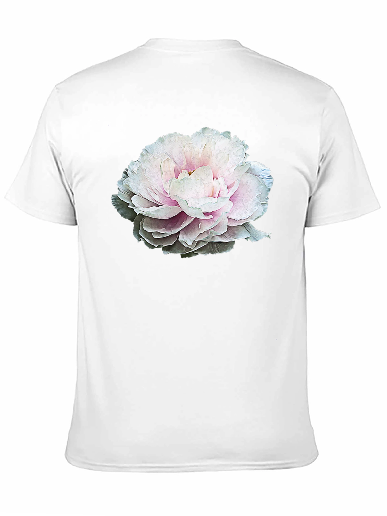 Floral Graphic Tee - Black Cotton T-Shirt