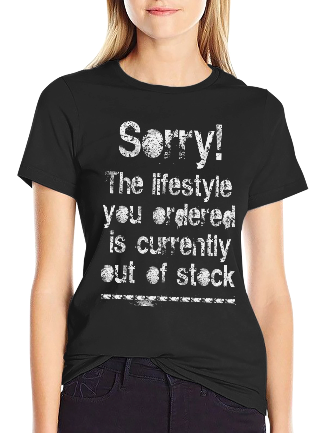 Sorry! Lifestyle Out of Stock Graphic T-Shirt