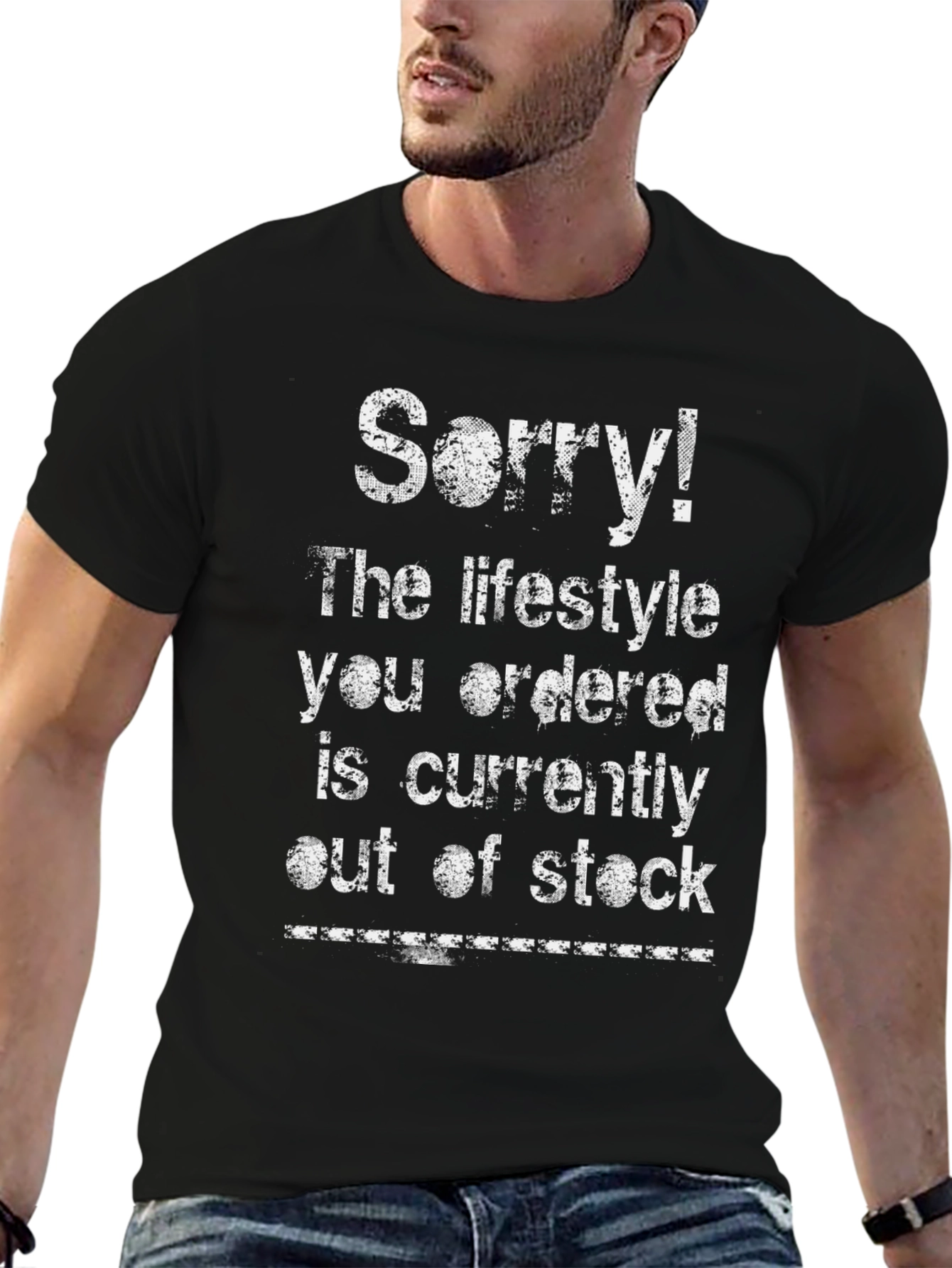 Sorry! Lifestyle Out of Stock Graphic T-Shirt