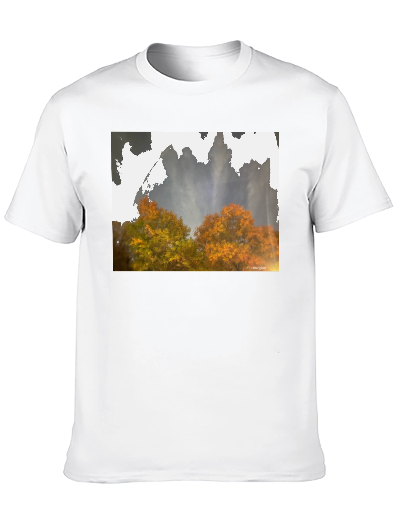 Nature Scene Black T-Shirt
