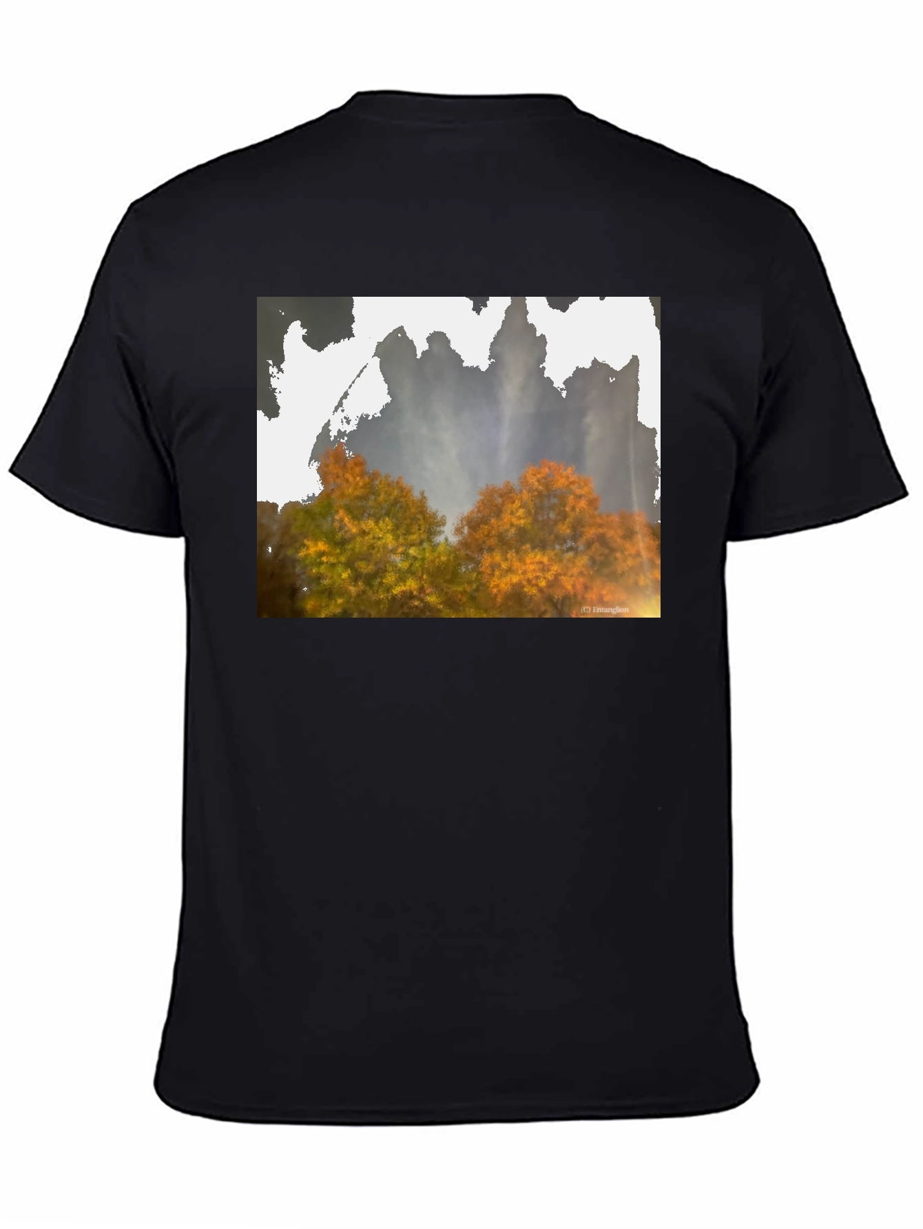 Nature Scene Black T-Shirt