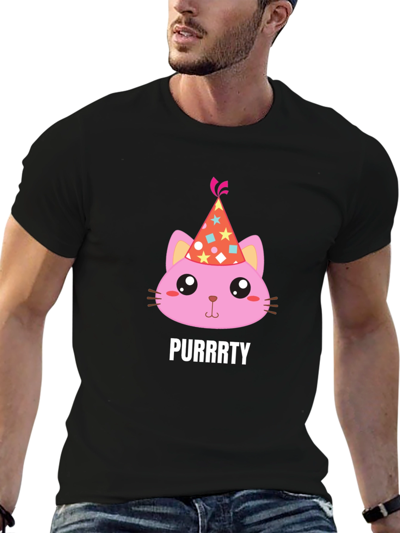 Purrrty Cat Party T-Shirt - Fun & Festive!