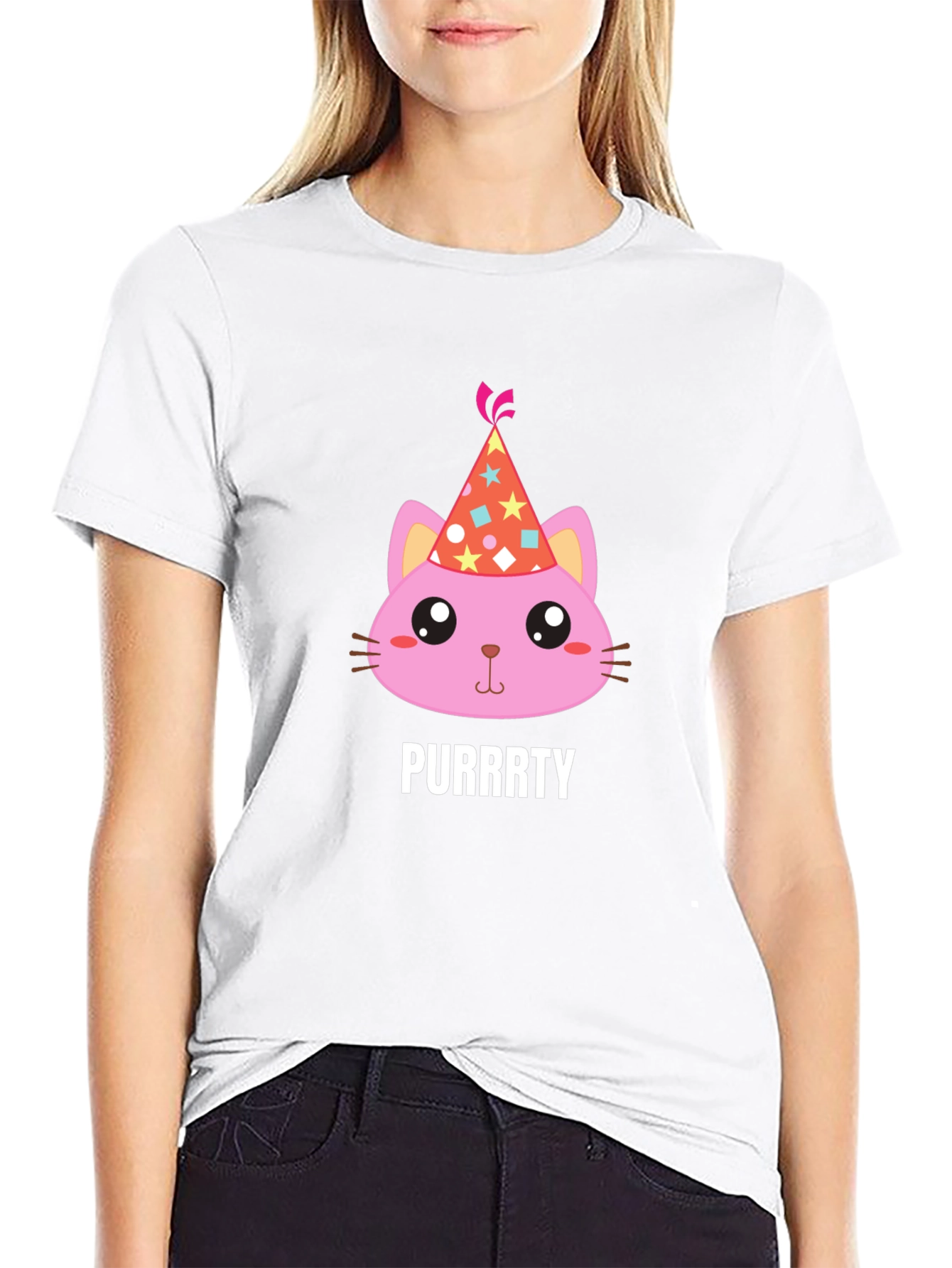 Purrrty Cat Party T-Shirt - Fun & Festive!