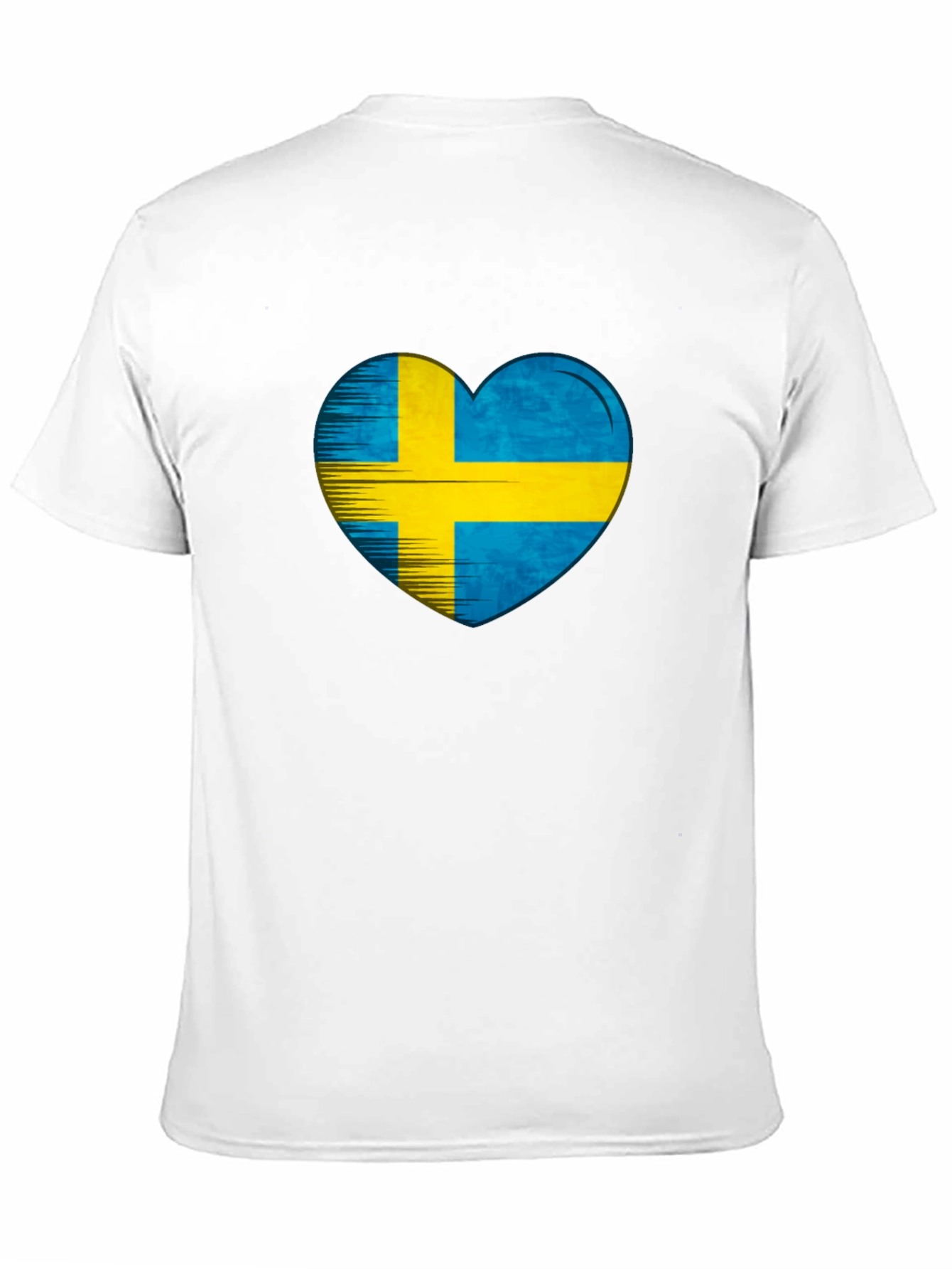 Sweden Flag Heart T-Shirt - Show Your Swedish Pride!