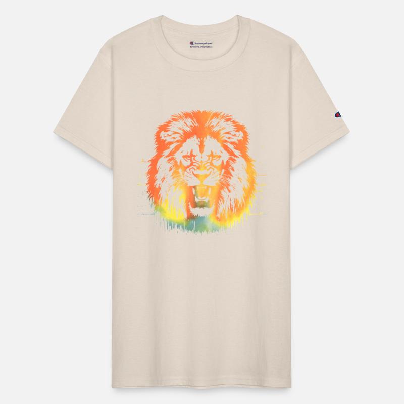 Imposant Lion Africa Sun Predator King Of Animals