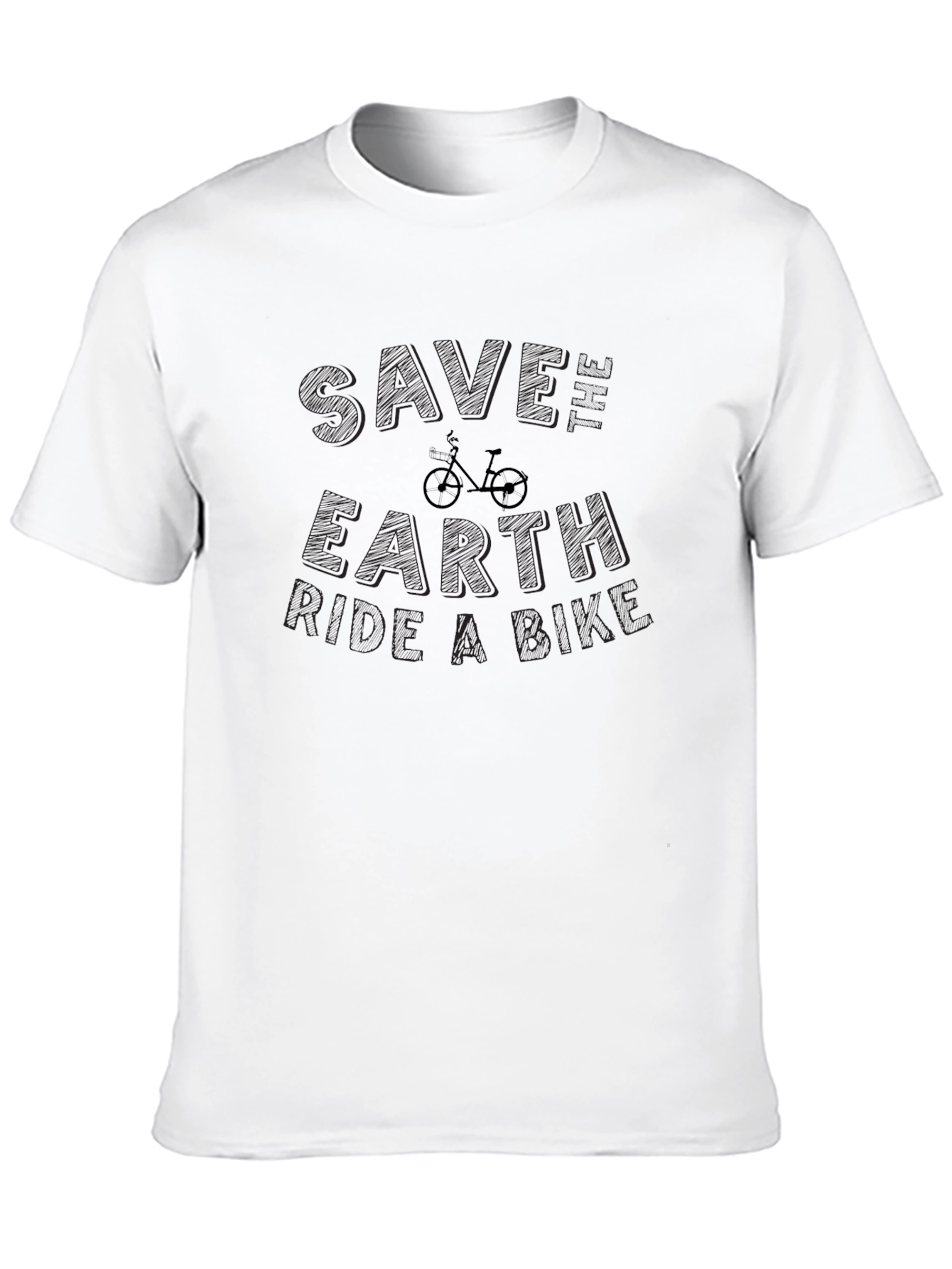 Save Earth Ride a Bike Graphic T-Shirt