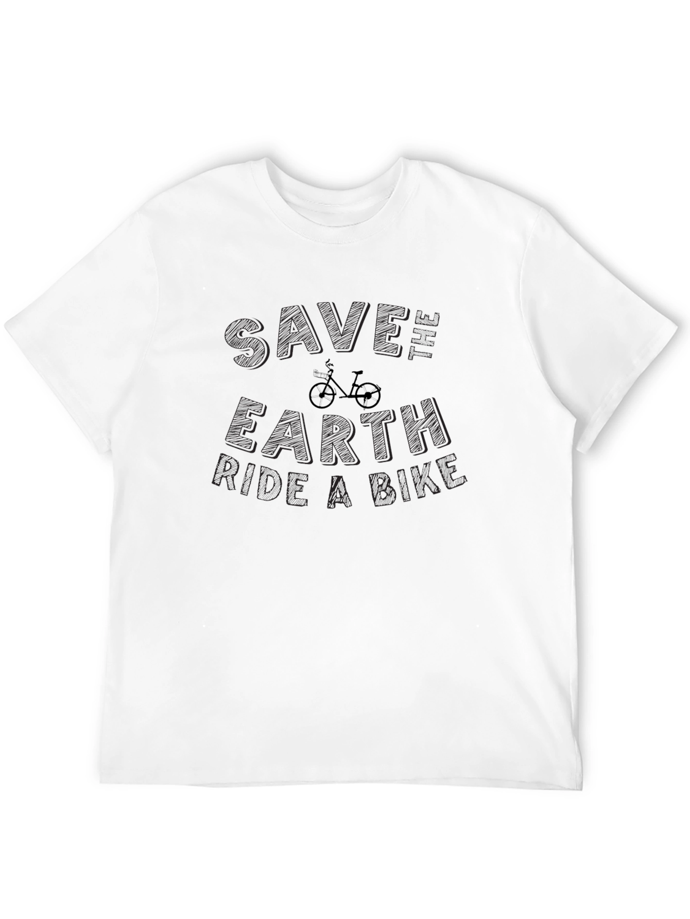 Save Earth Ride a Bike Graphic T-Shirt