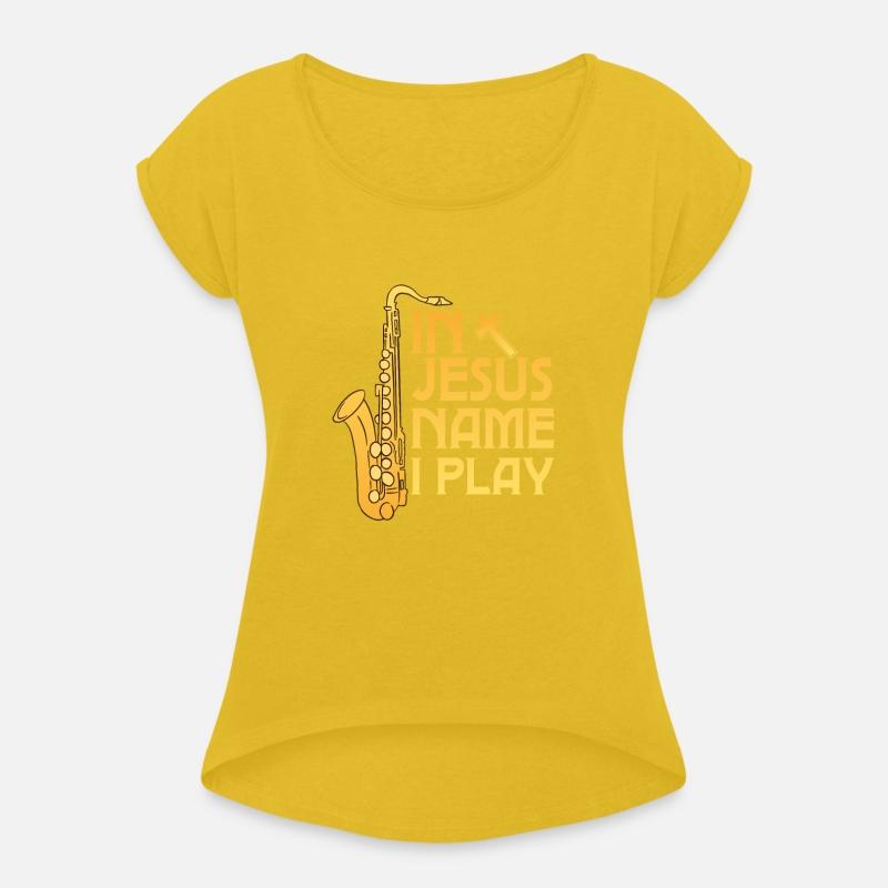 In Jesus Name I Play Saxophonist Marching Band Sax