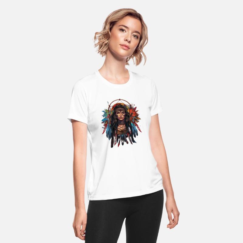 Indian Woman Spirit Dream Catcher for a Native