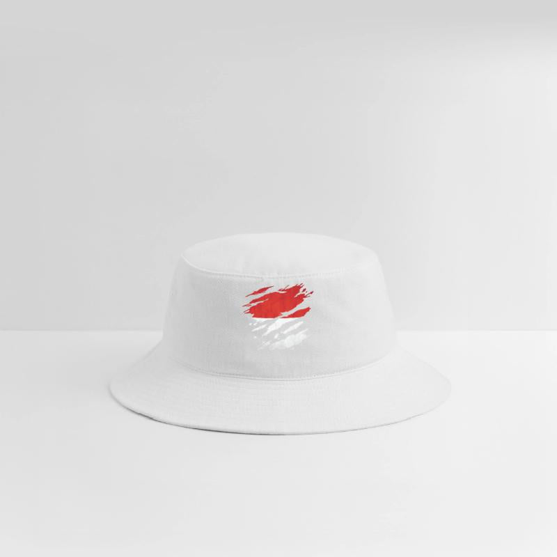 Indonesia - national flag, scratches, cracks