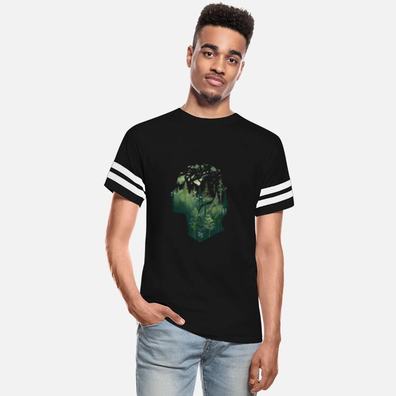 Inner Wilderness: A Surreal Silhouette Forestscape