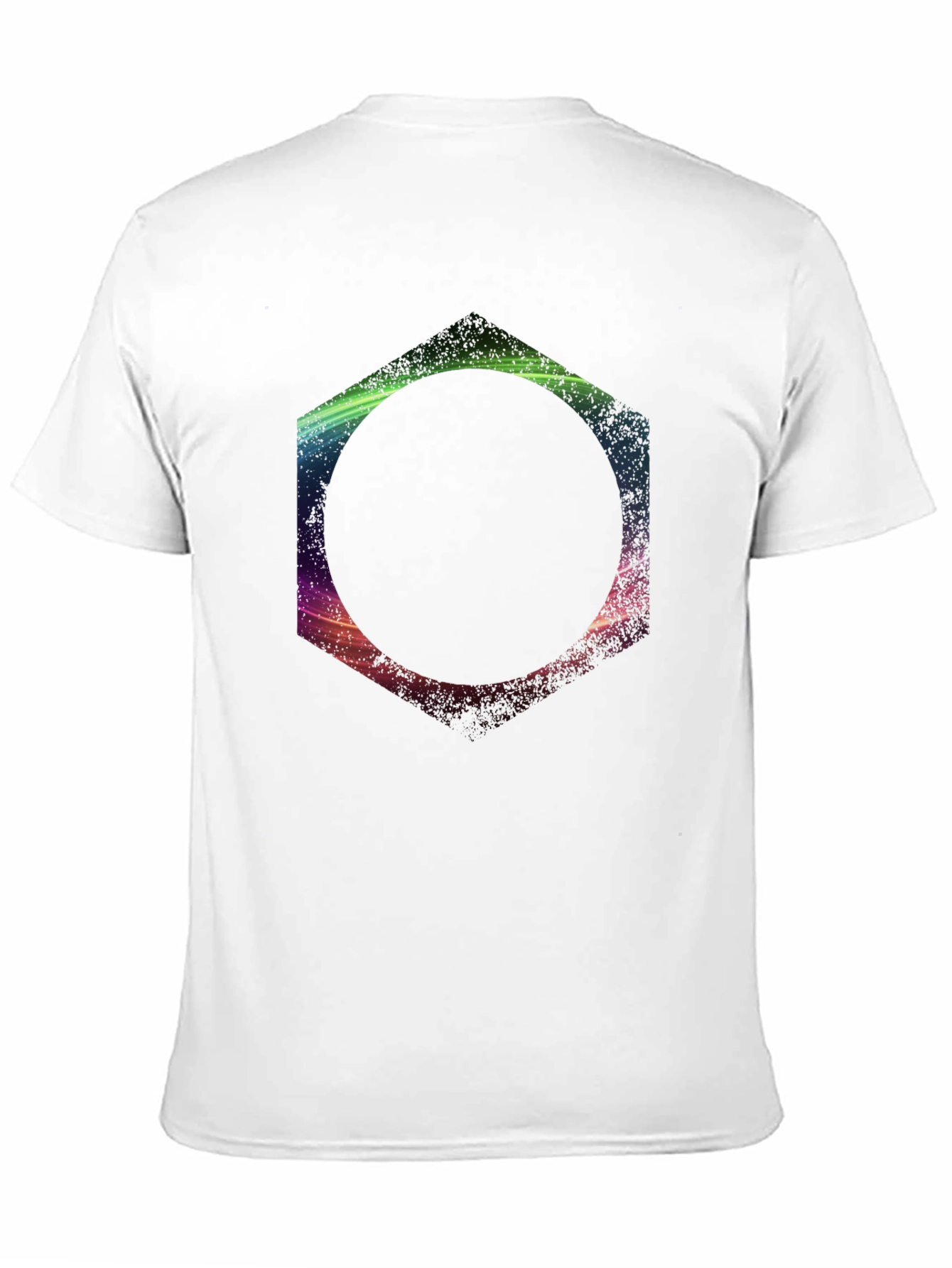 Geometric Print Black T-Shirt