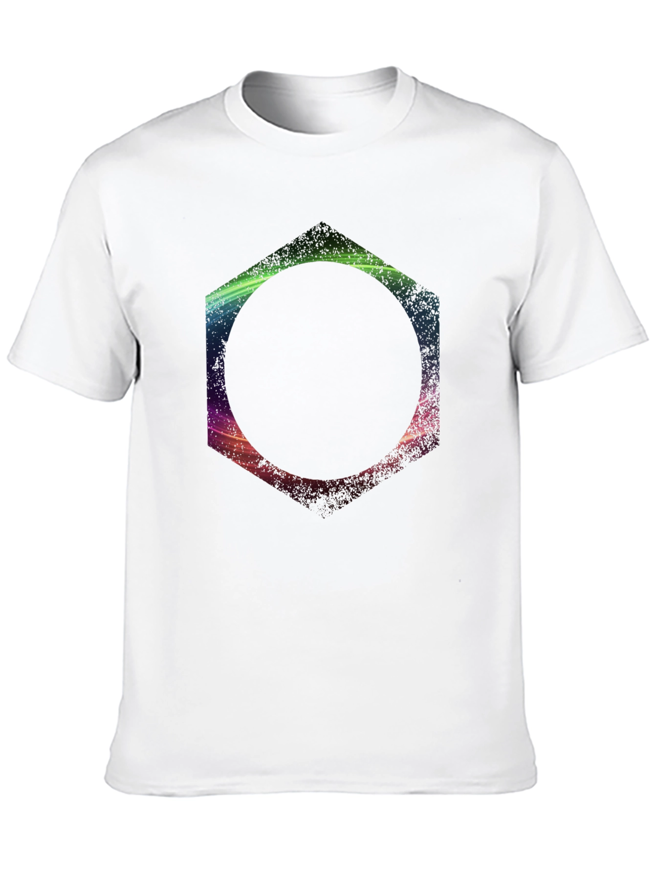 Geometric Print Black T-Shirt