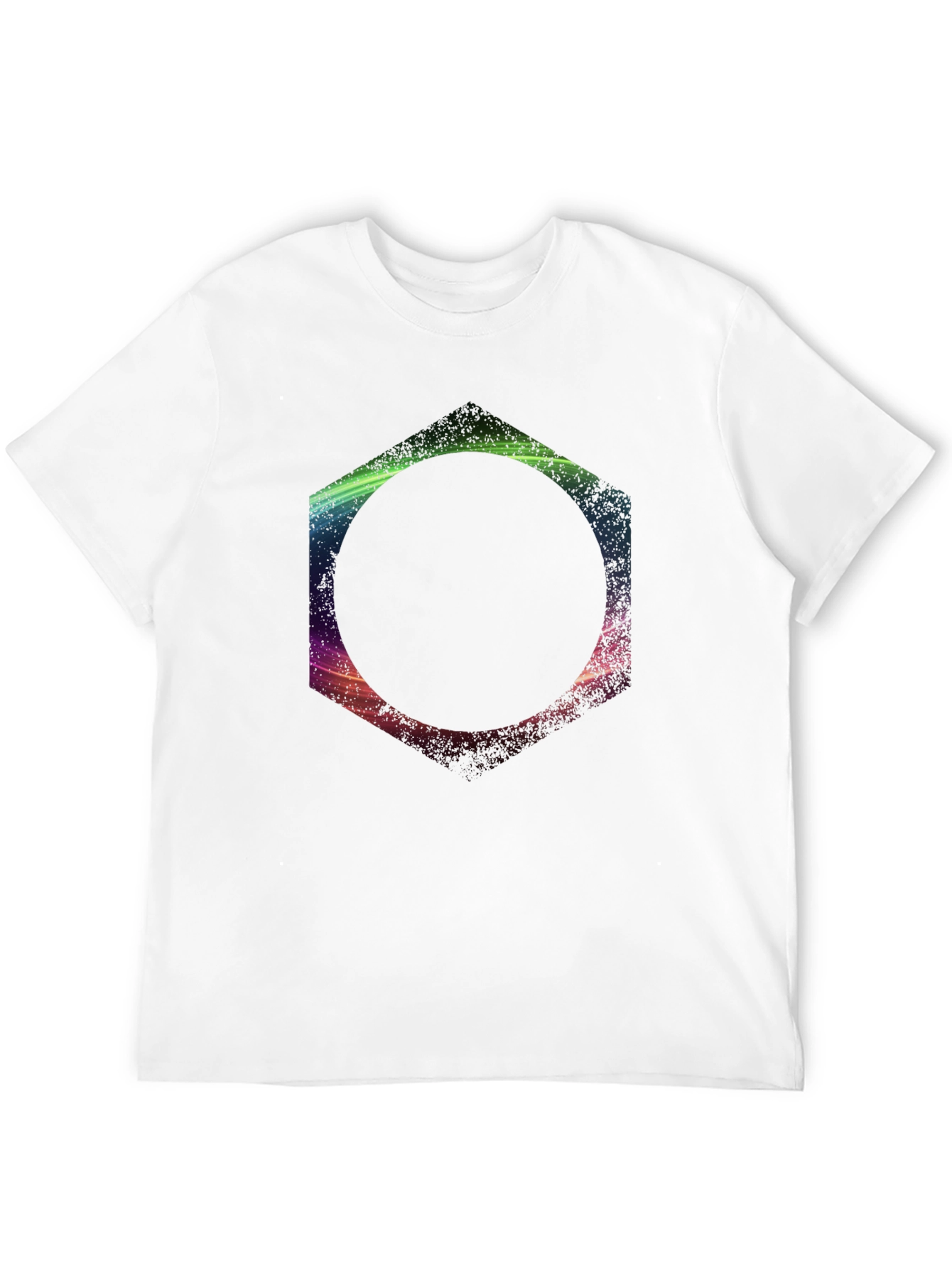 Geometric Print Black T-Shirt