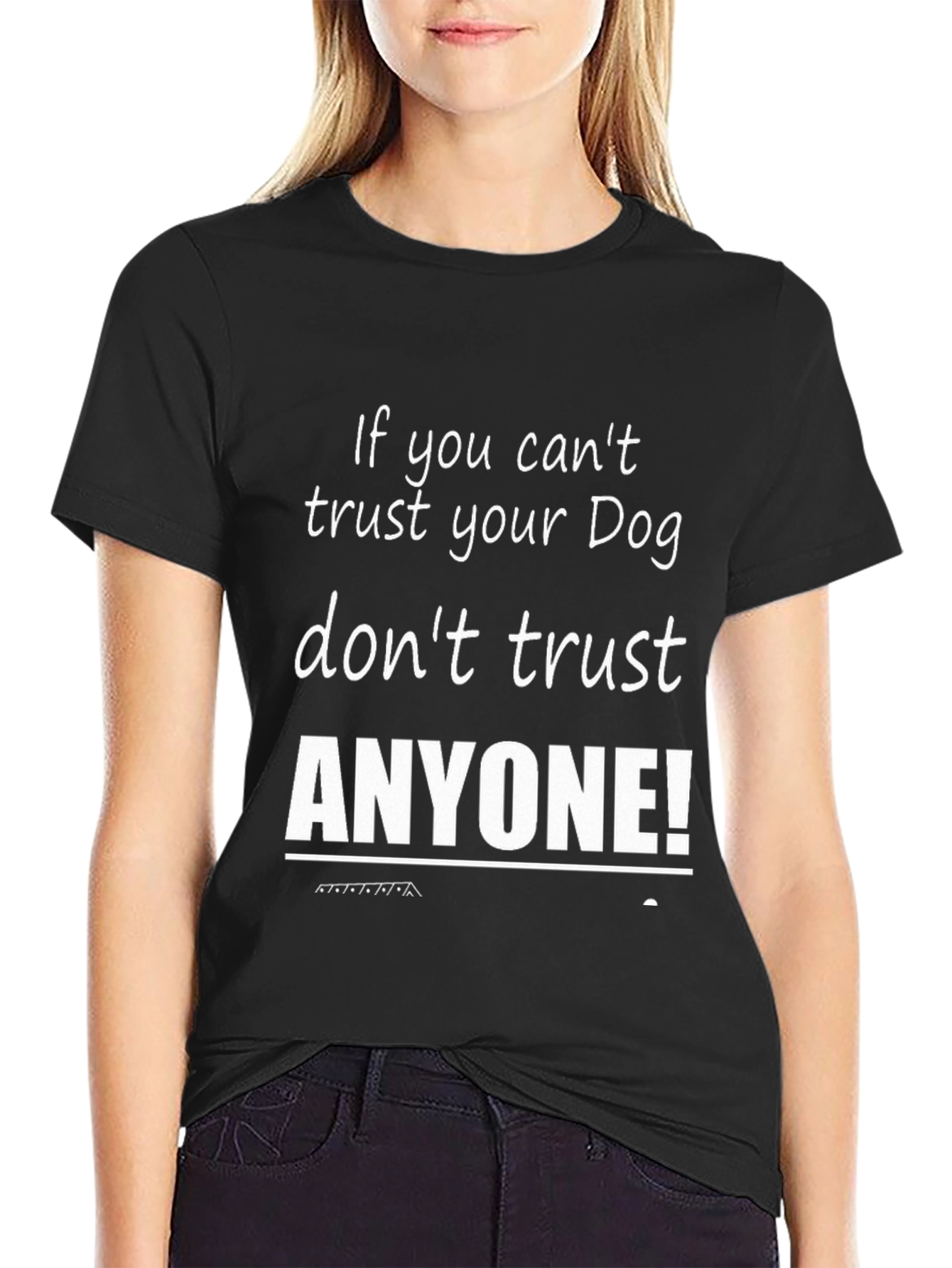 Trust Your Dog Graphic Tee - Black