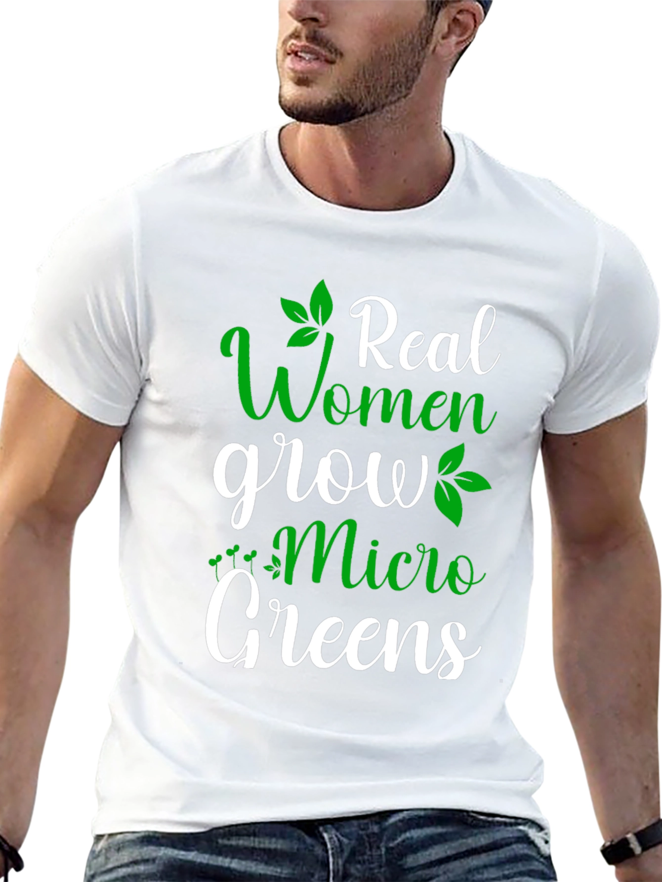 Real Women Grow Micro Greens T-Shirt - Gardening Tee