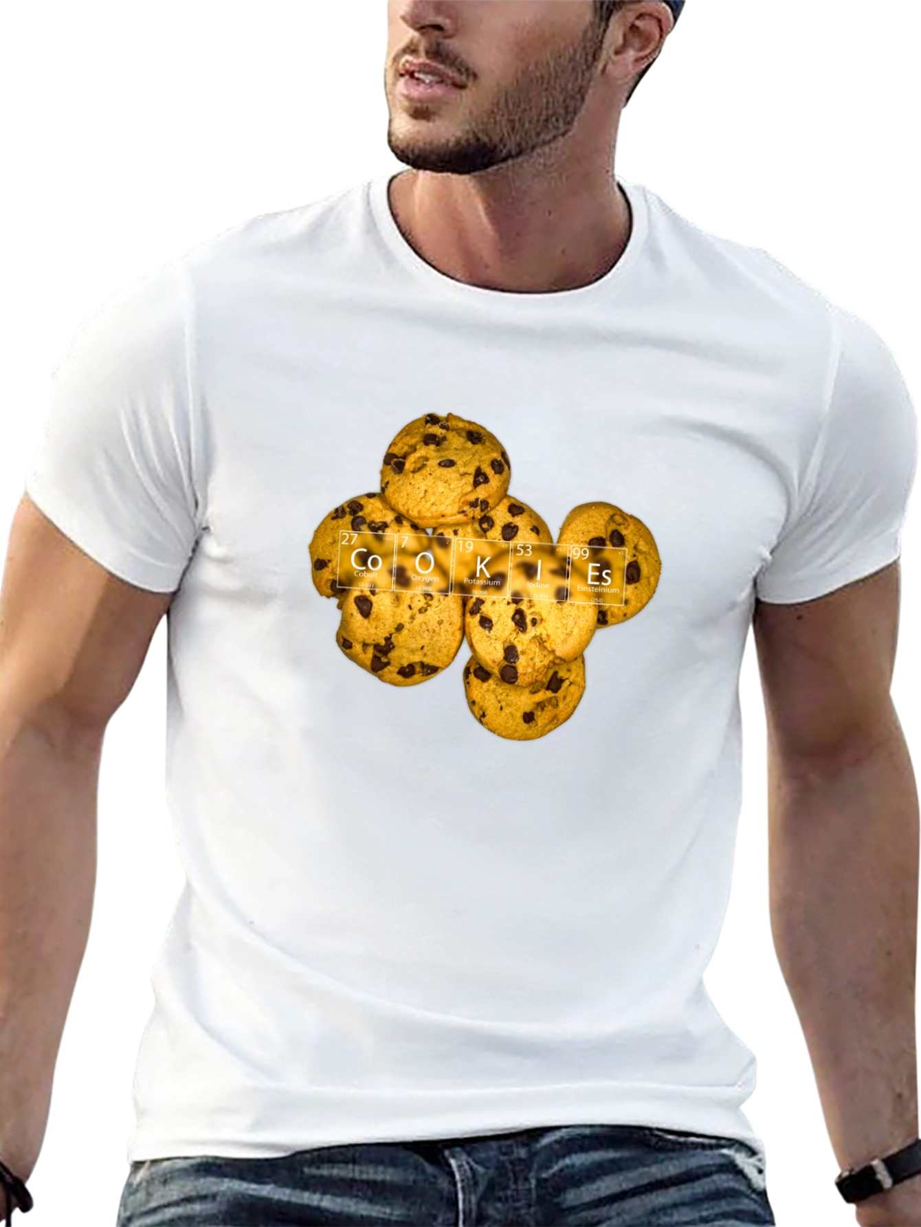 Cookies Periodic Table Mens Black T-Shirt