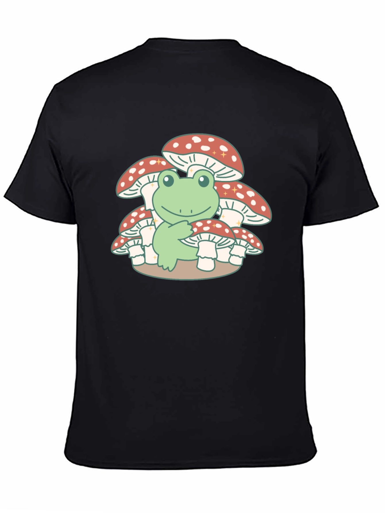 Frog on Mushrooms T-Shirt - Cute & Unique Design