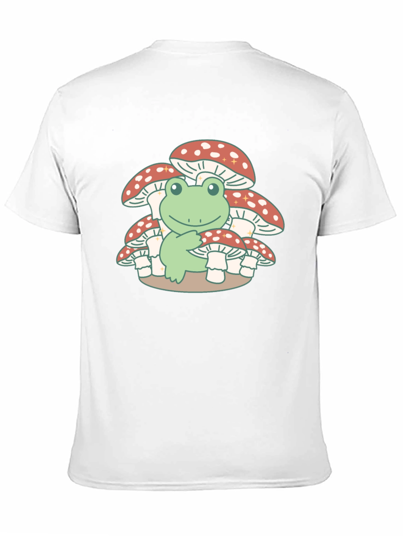 Frog on Mushrooms T-Shirt - Cute & Unique Design