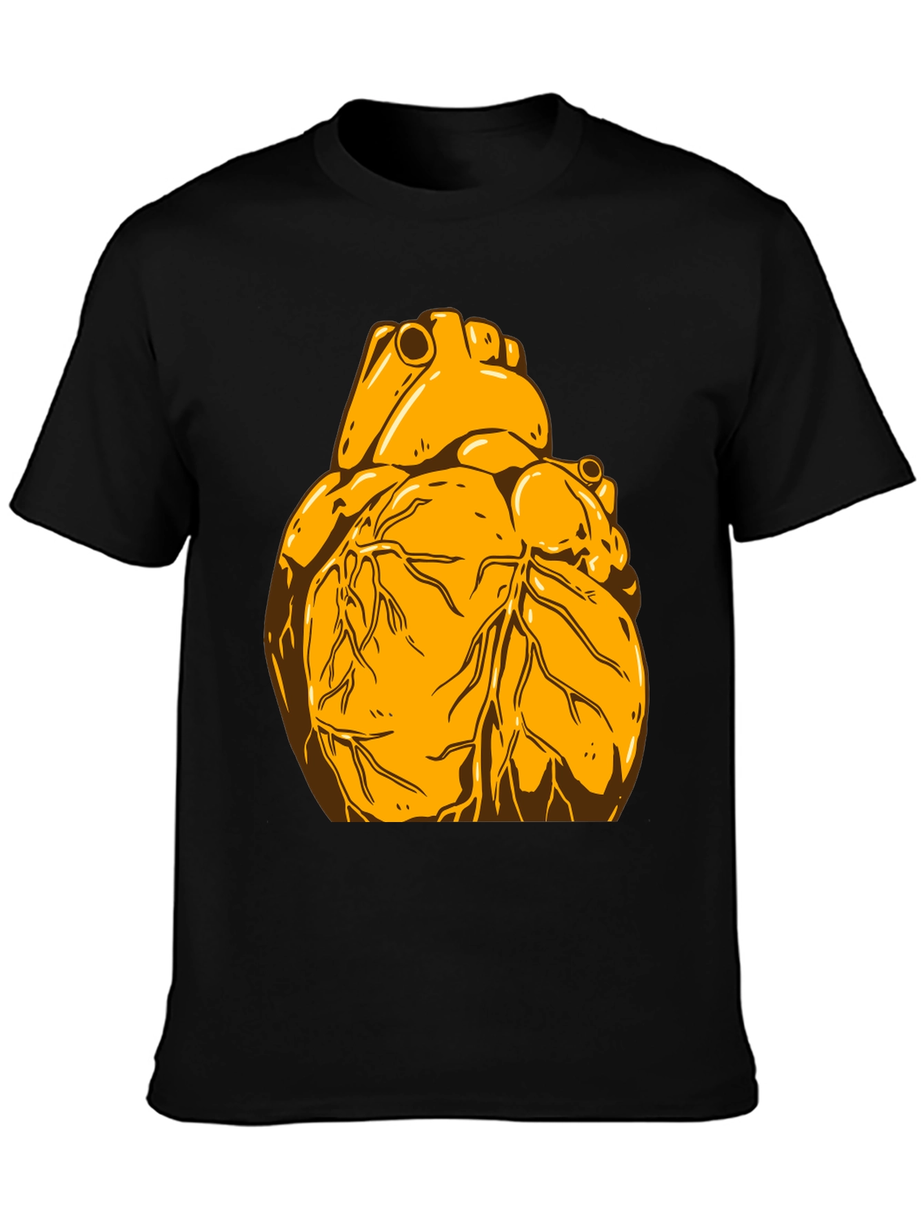 Anatomical Heart Graphic Tee - Black