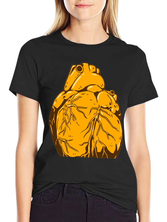Anatomical Heart Graphic Tee - Black