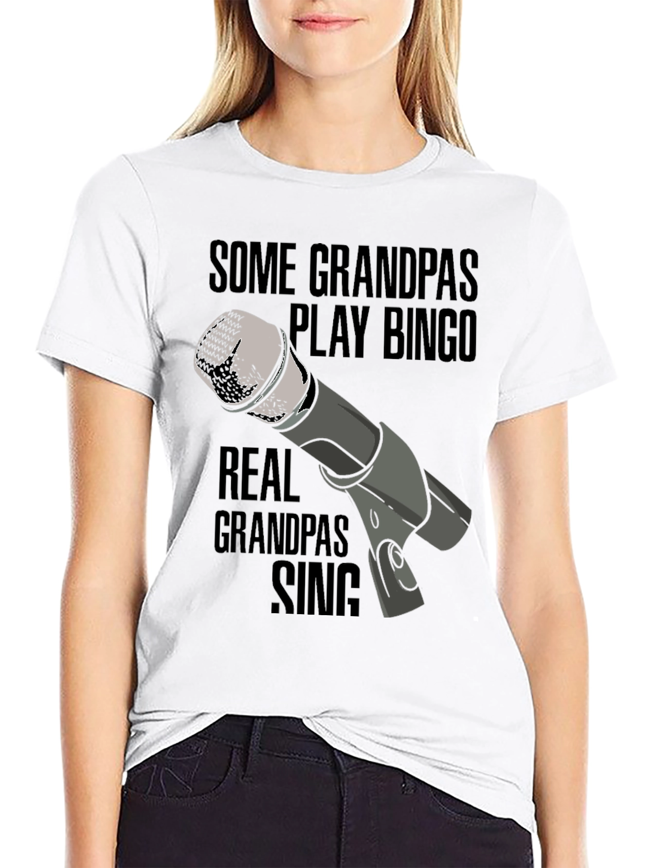 Singing Grandpa T-Shirt: Real Grandpas Sing