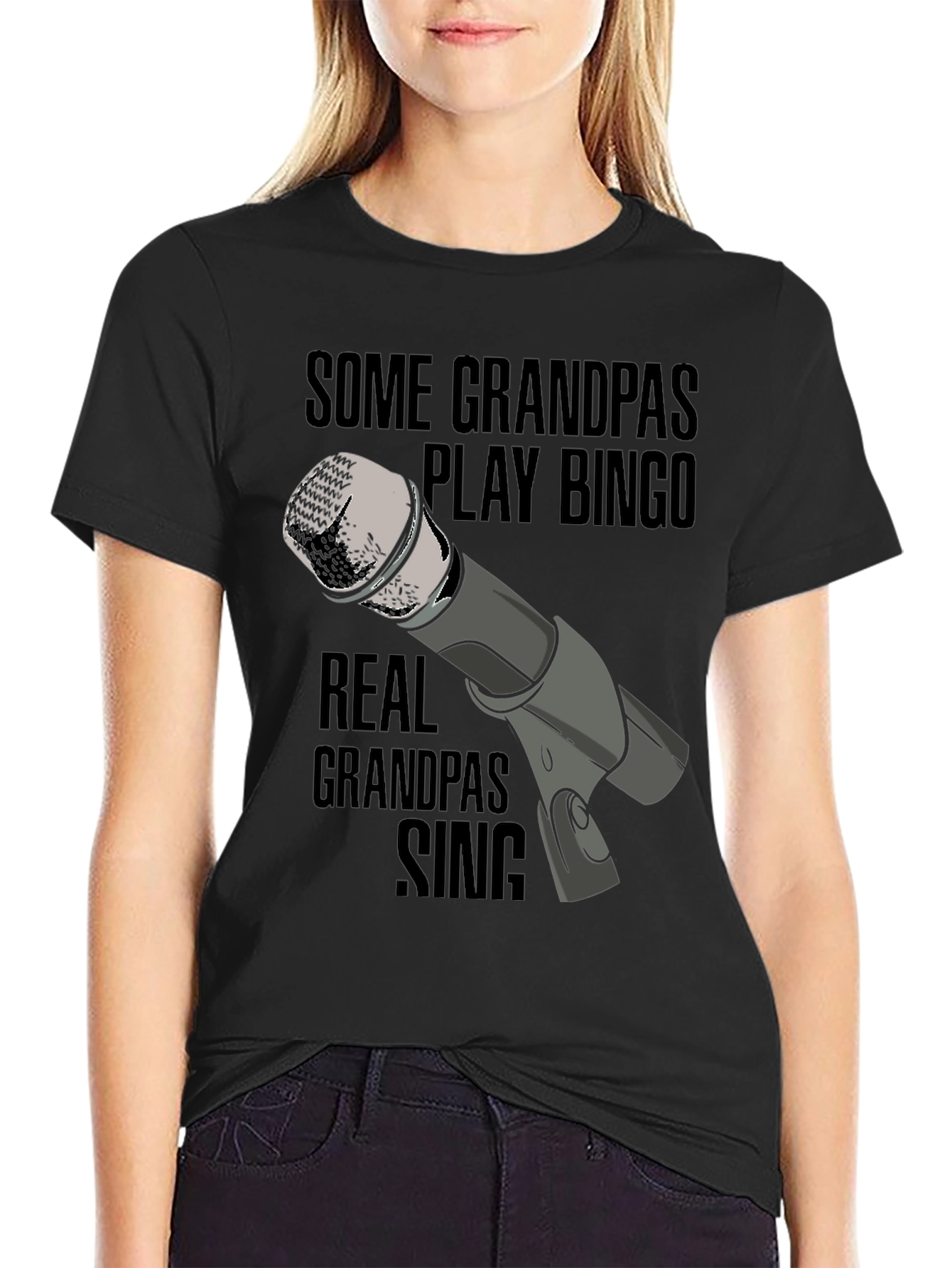 Singing Grandpa T-Shirt: Real Grandpas Sing