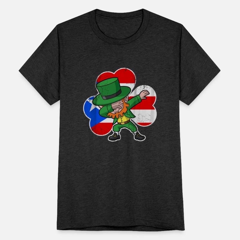 Irish Puerto Rico Dabbing Leprechaun