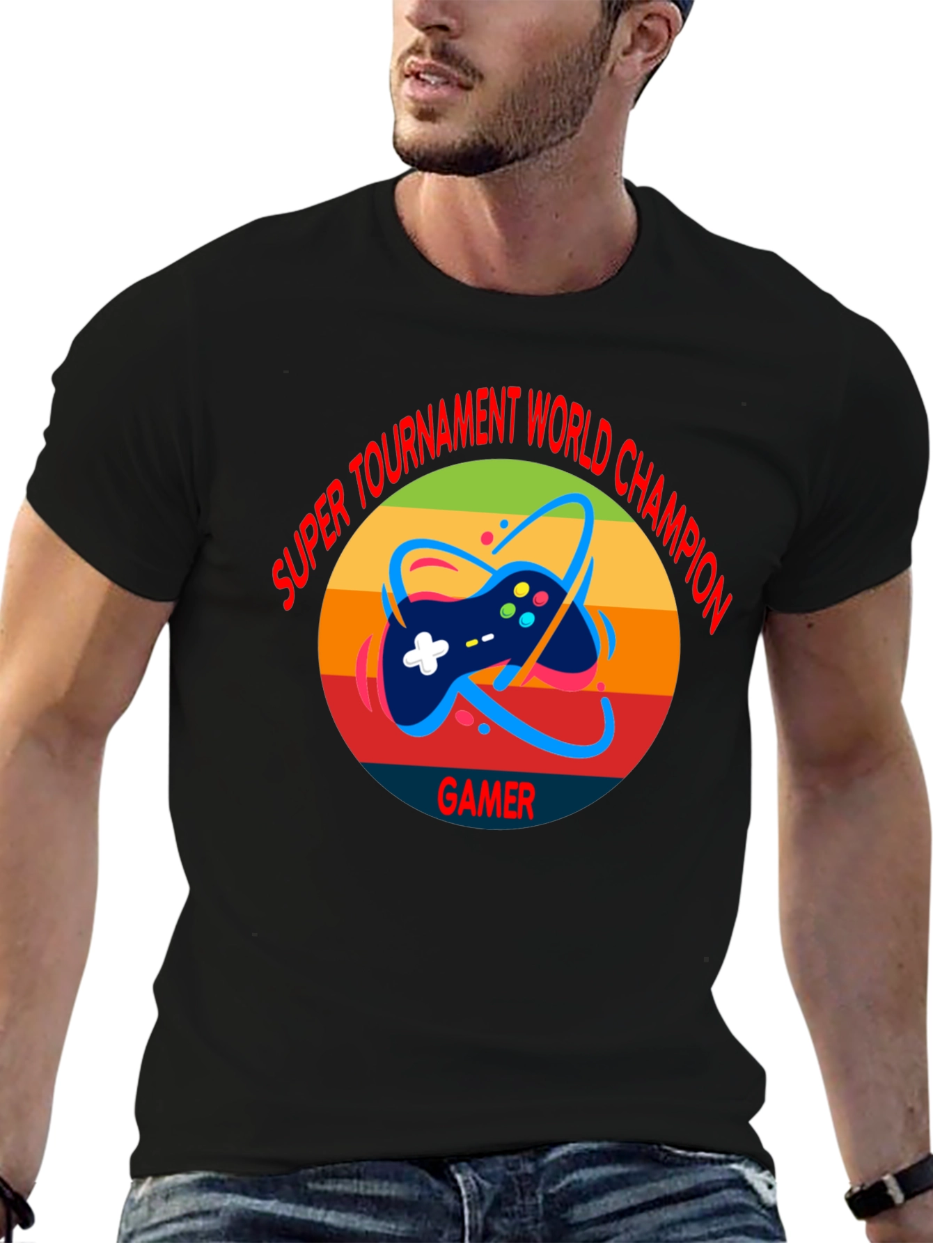 Super Tournament World Champion Gamer T-Shirt