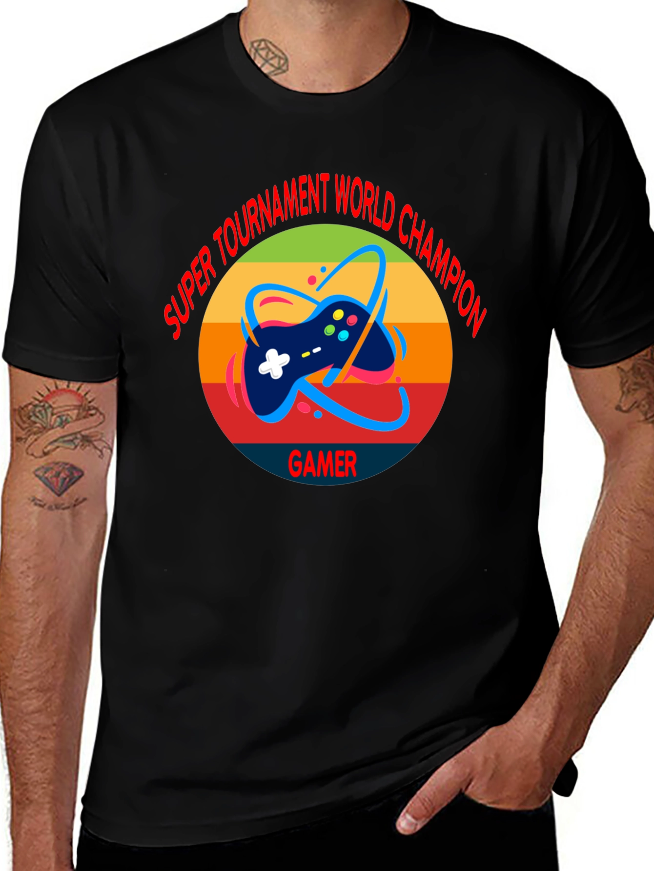 Super Tournament World Champion Gamer T-Shirt
