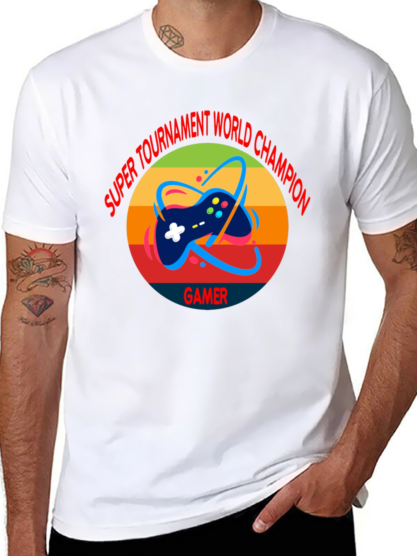 Super Tournament World Champion Gamer T-Shirt