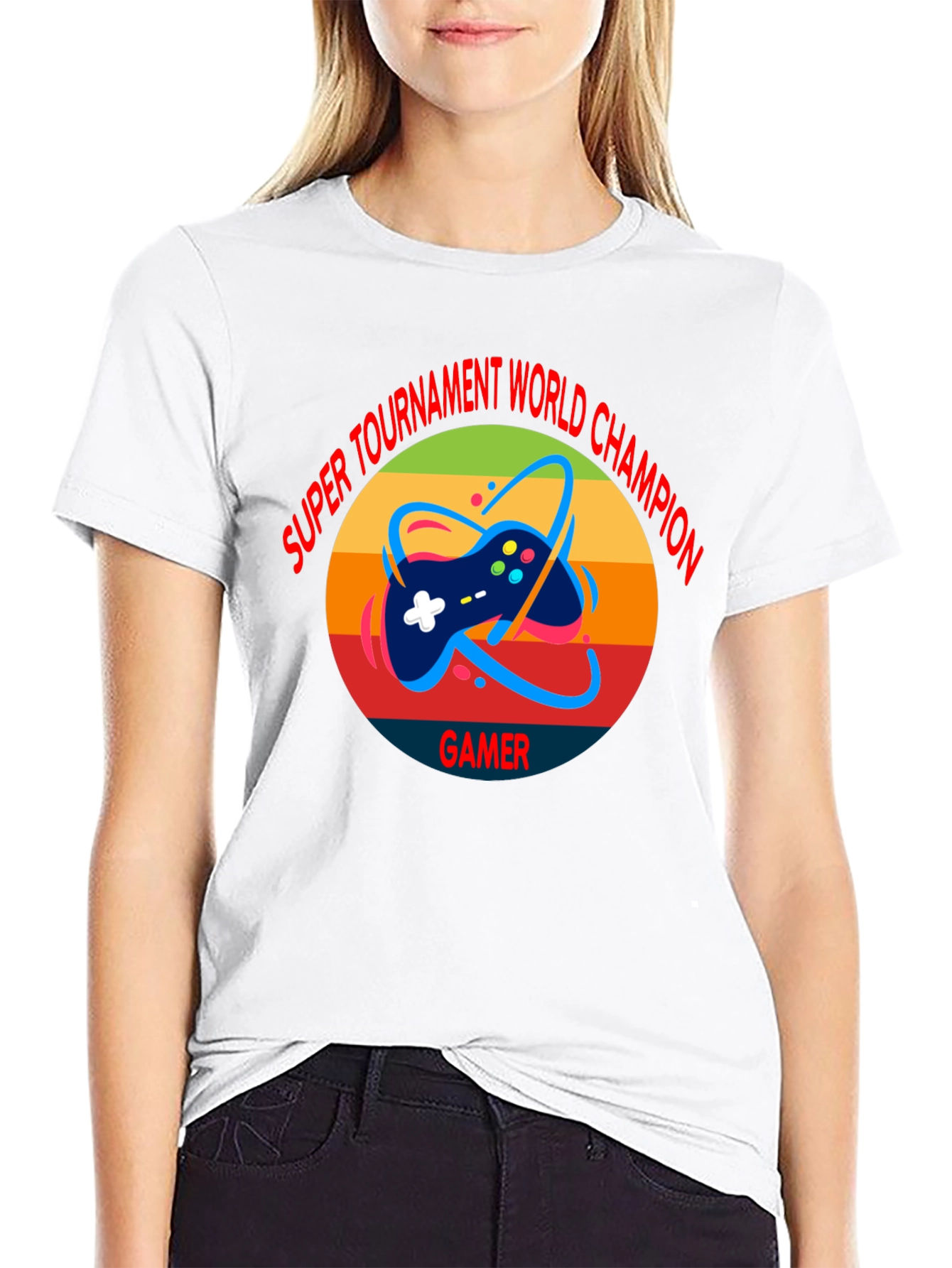Super Tournament World Champion Gamer T-Shirt