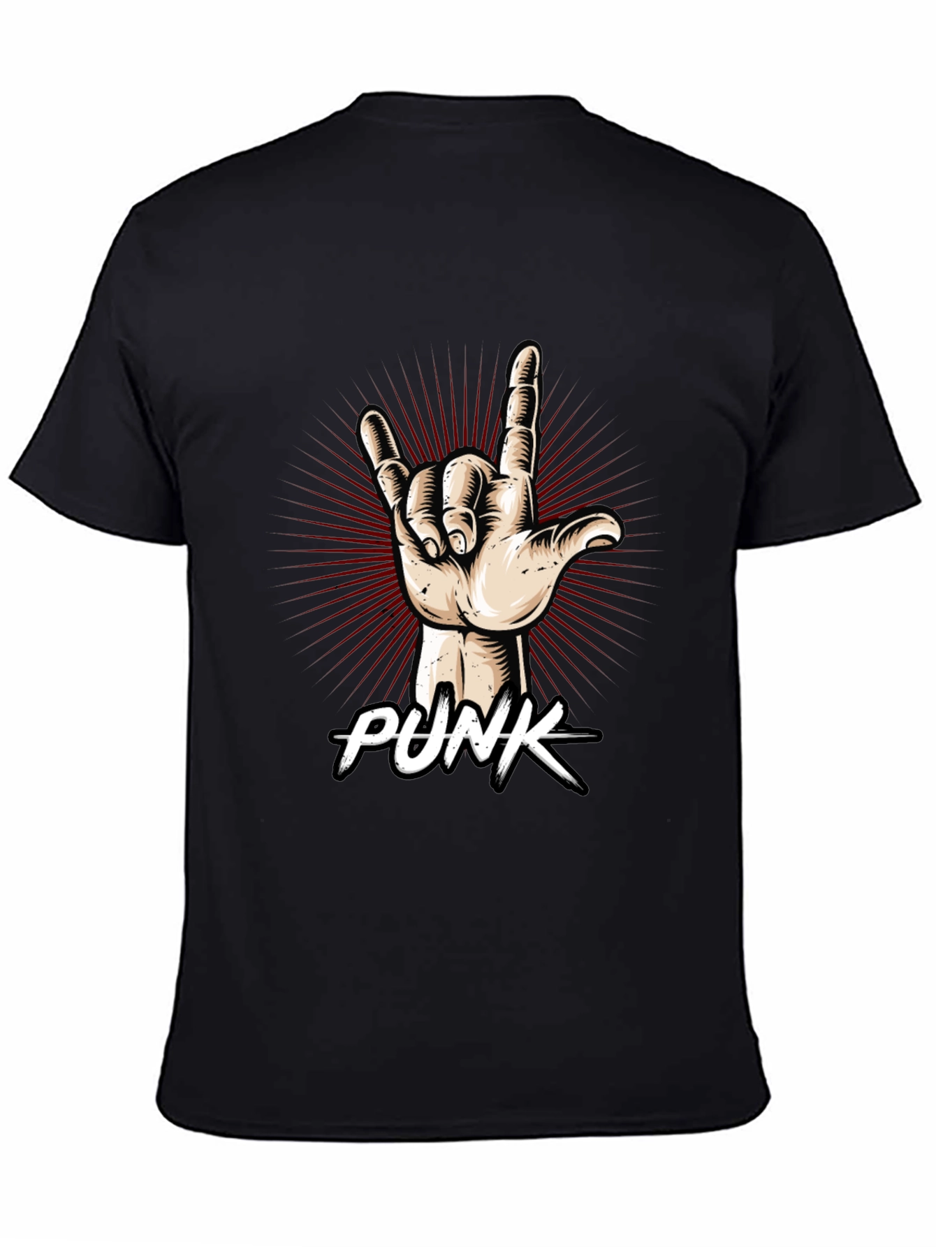 Punk Rock Hand Graphic T-Shirt