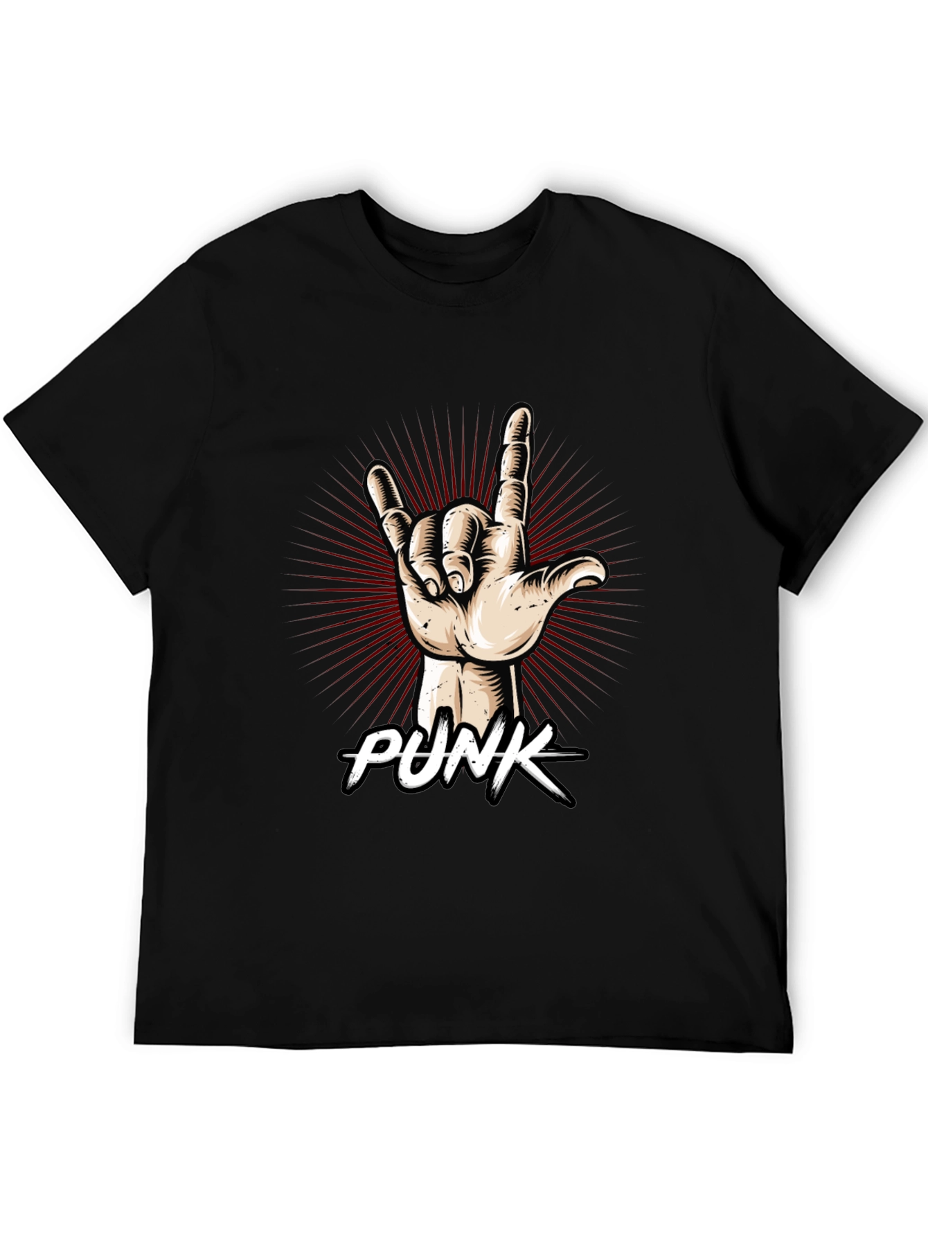 Punk Rock Hand Graphic T-Shirt
