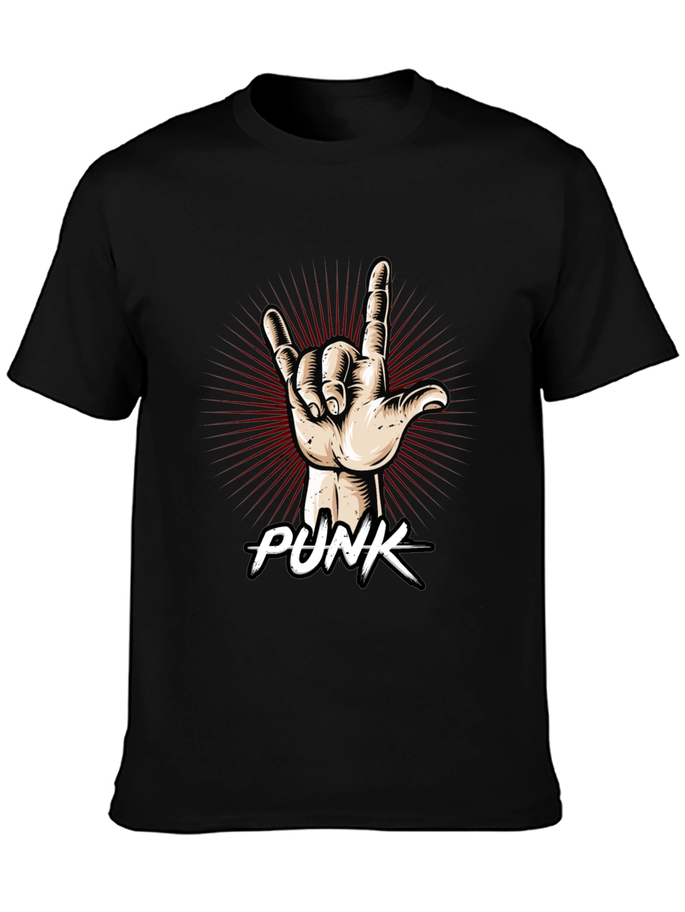 Punk Rock Hand Graphic T-Shirt