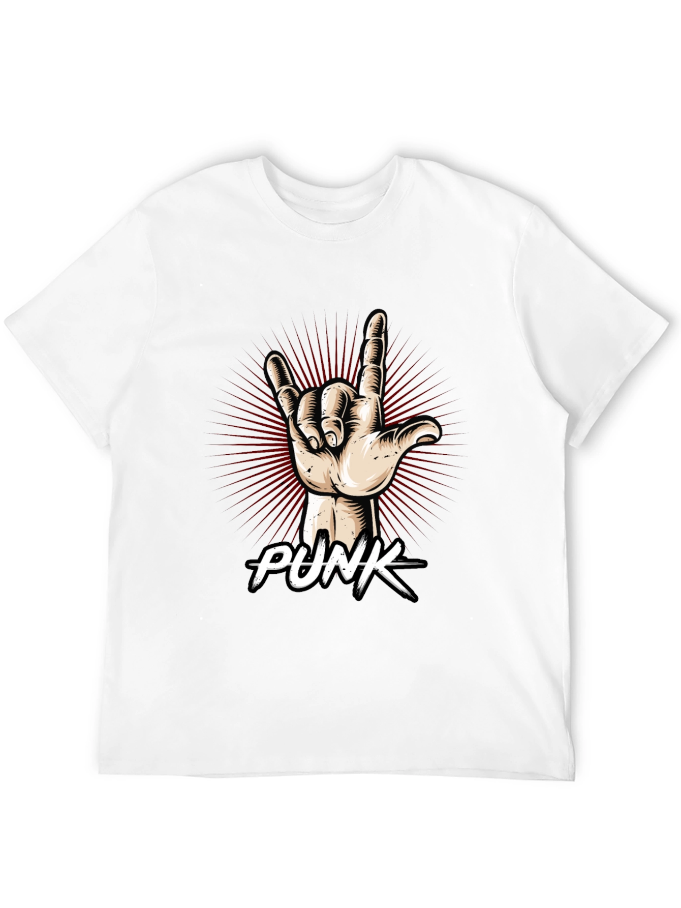 Punk Rock Hand Graphic T-Shirt