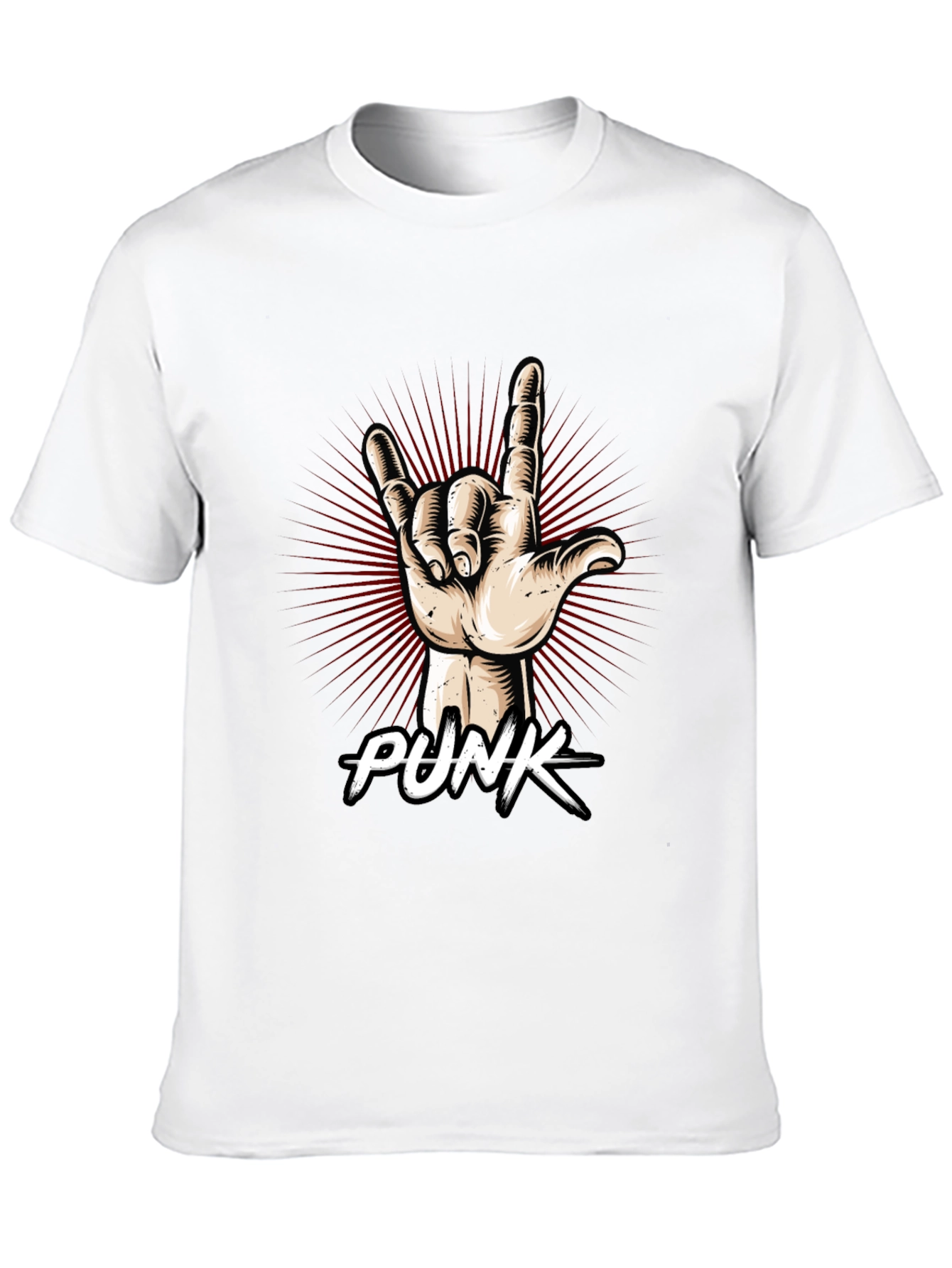 Punk Rock Hand Graphic T-Shirt