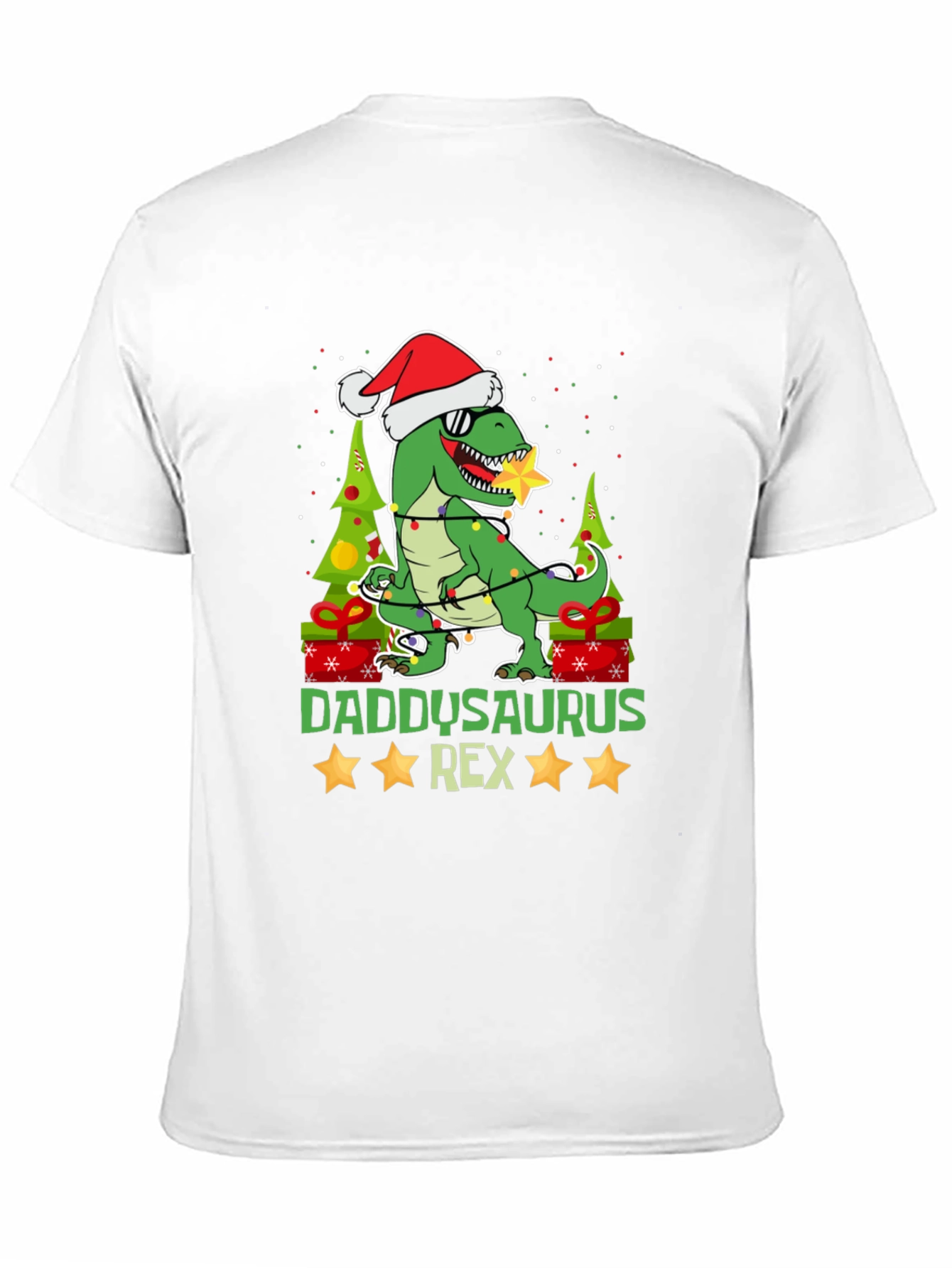 Daddysaurus Rex Christmas T-Shirt