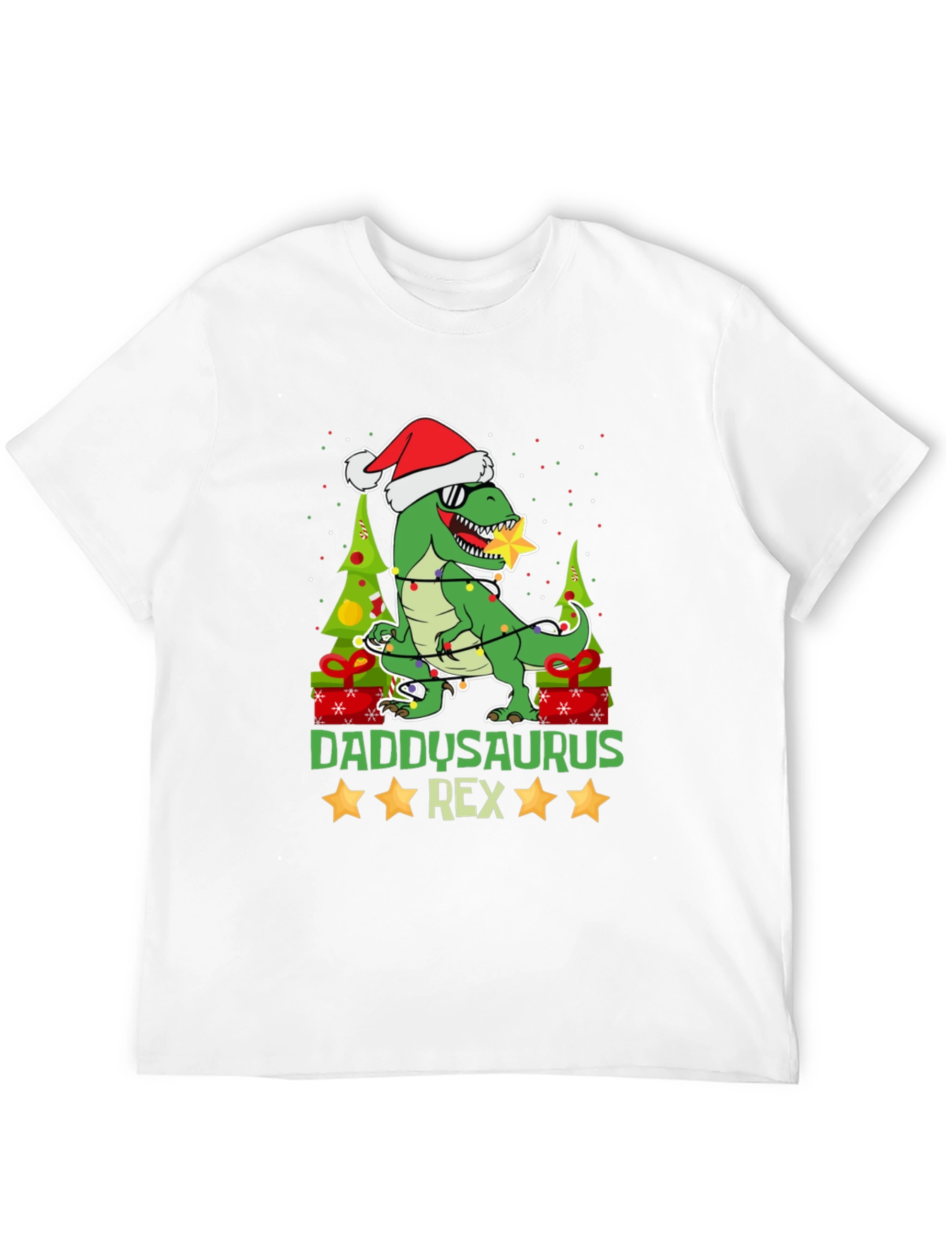 Daddysaurus Rex Christmas T-Shirt
