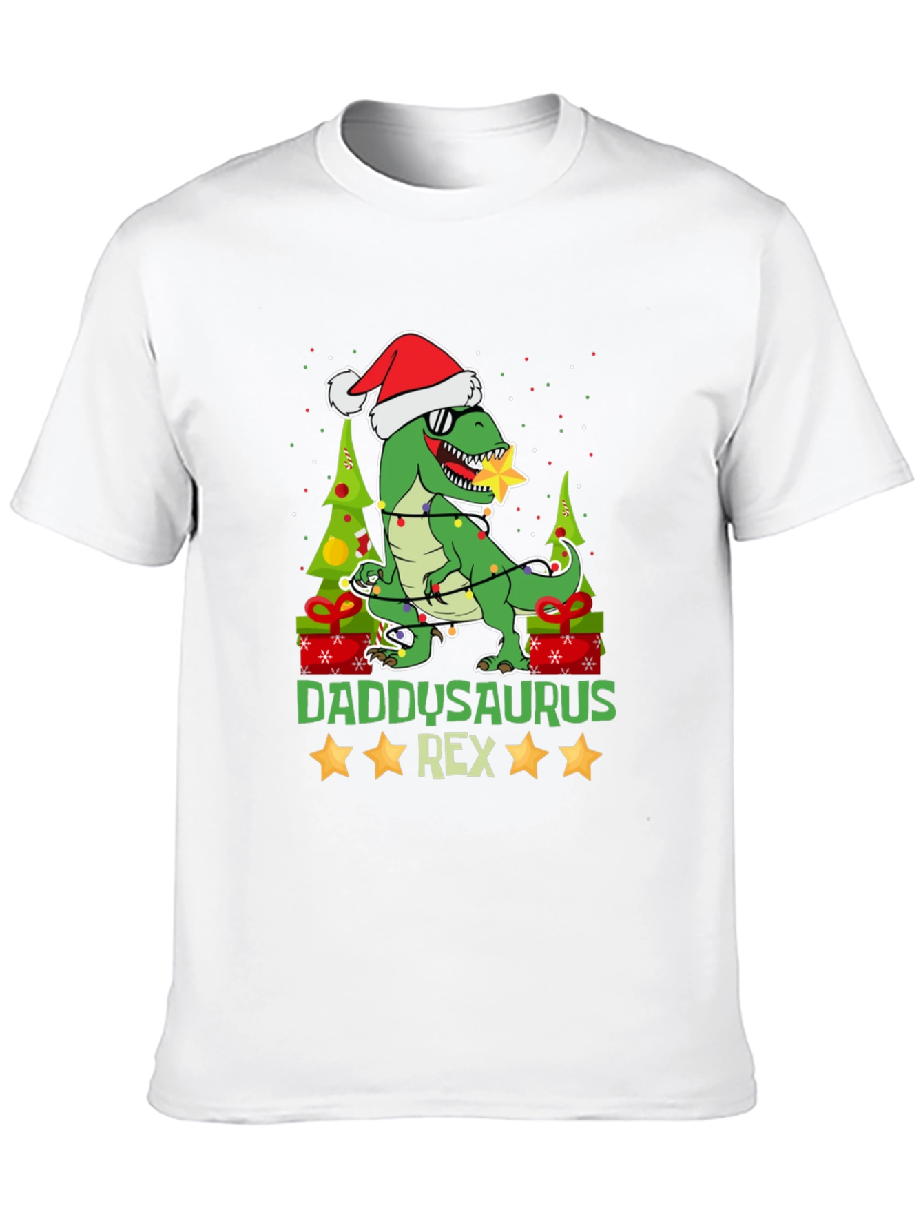Daddysaurus Rex Christmas T-Shirt