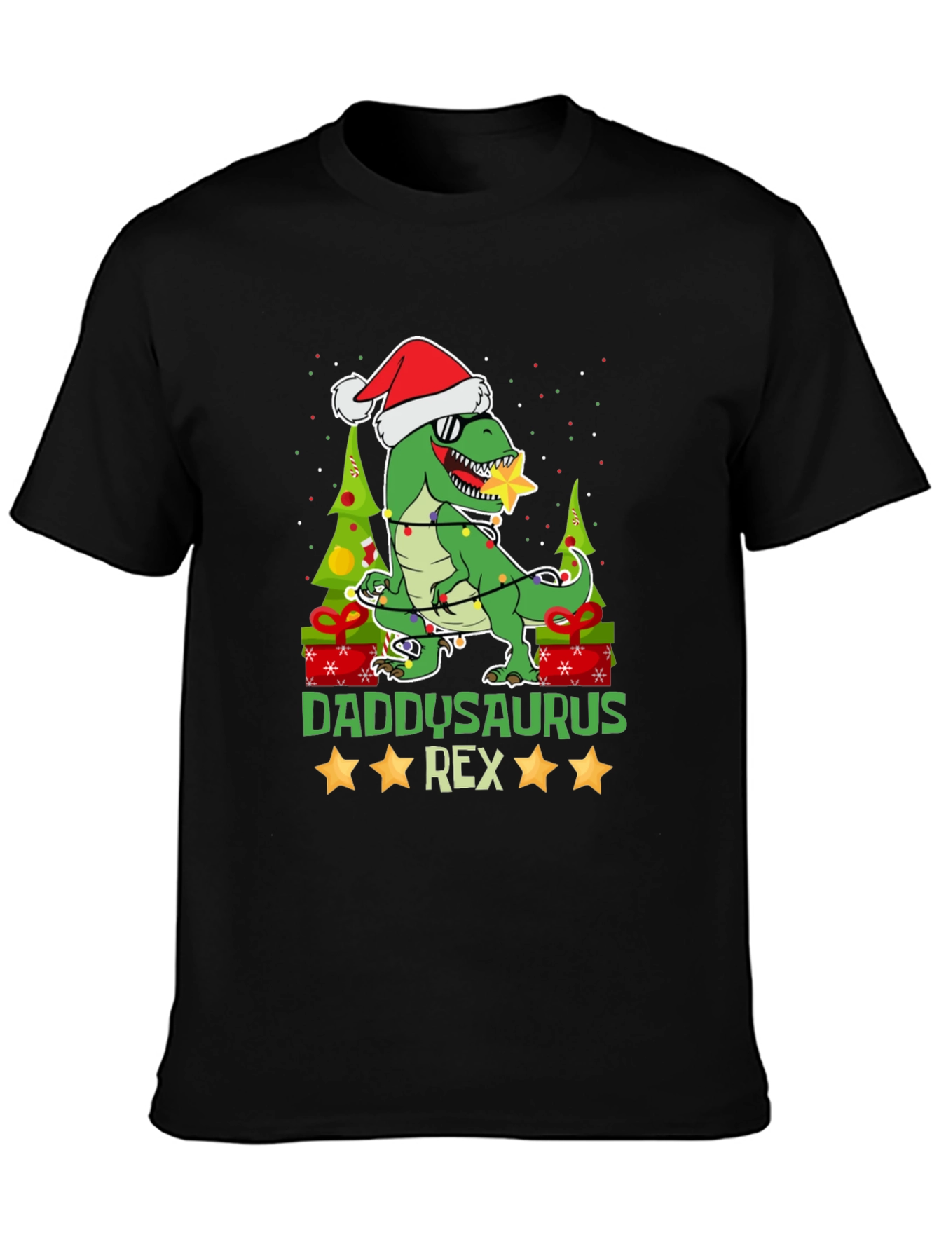 Daddysaurus Rex Christmas T-Shirt