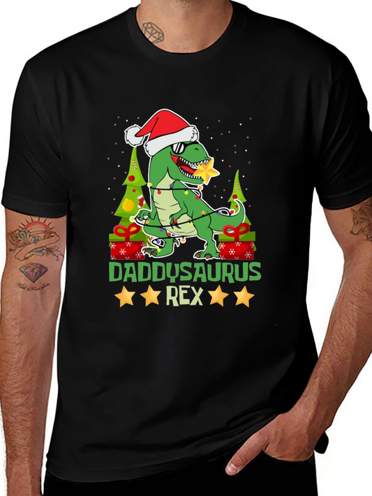 Daddysaurus Rex Christmas T-Shirt