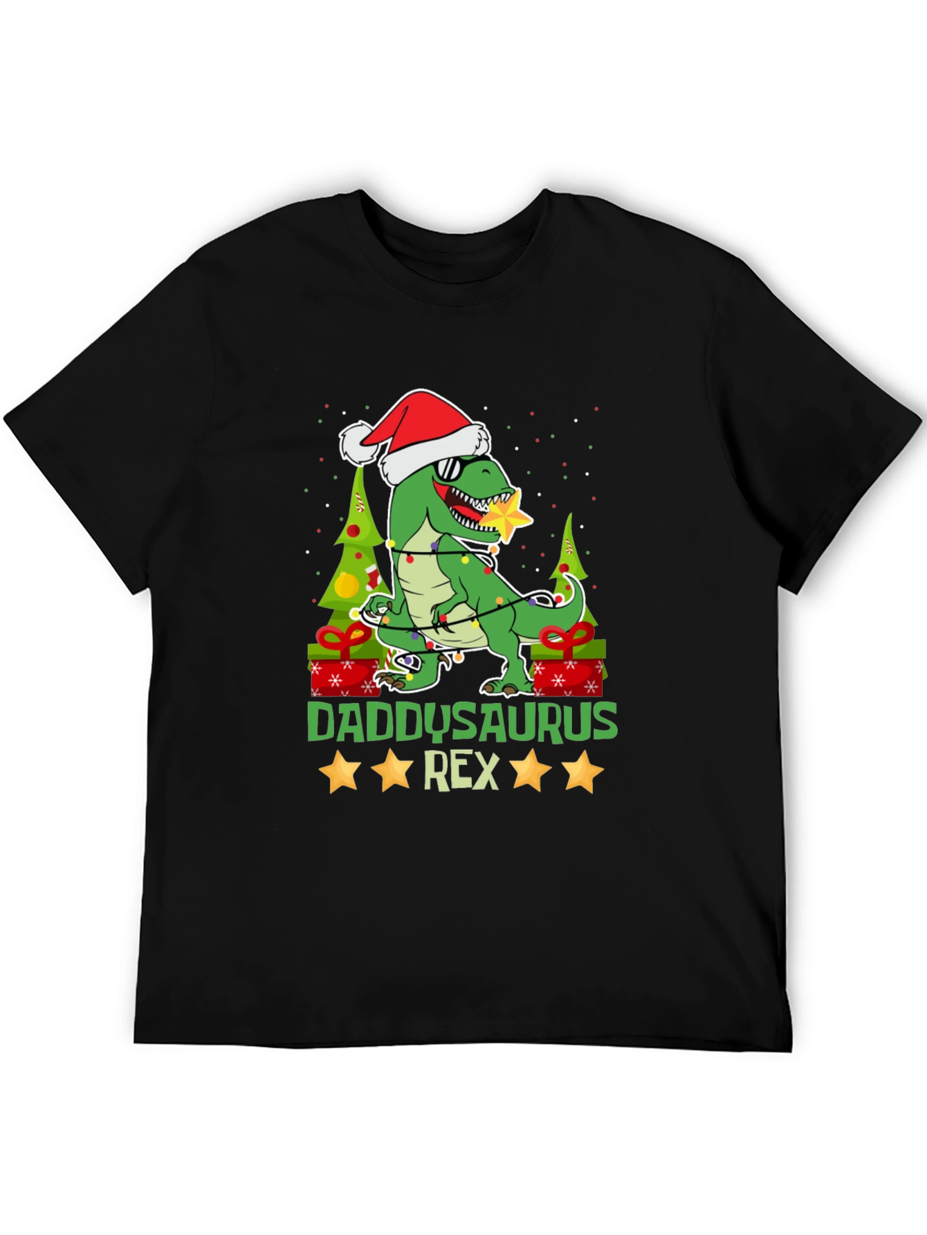 Daddysaurus Rex Christmas T-Shirt