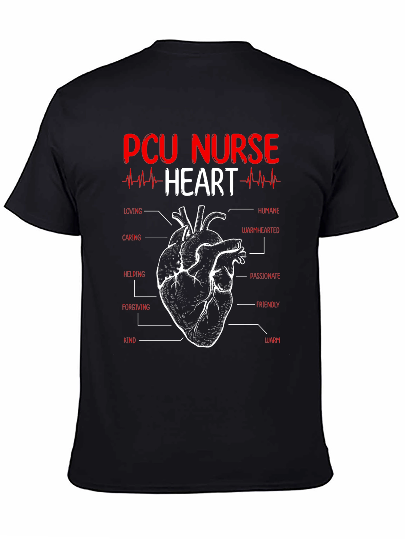 PCU Nurse Heart T-Shirt
