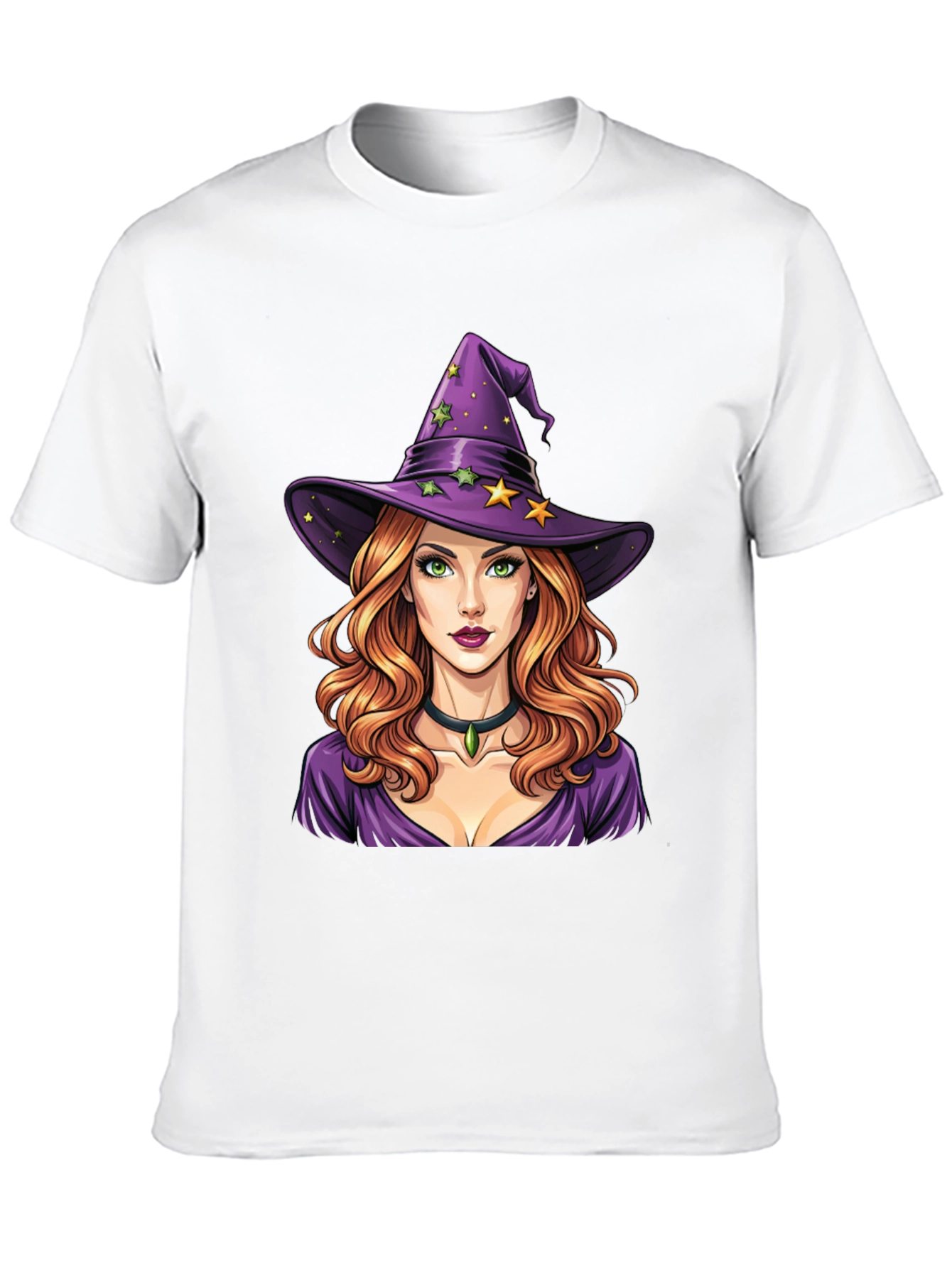 Witch Graphic Tee - Halloween Style