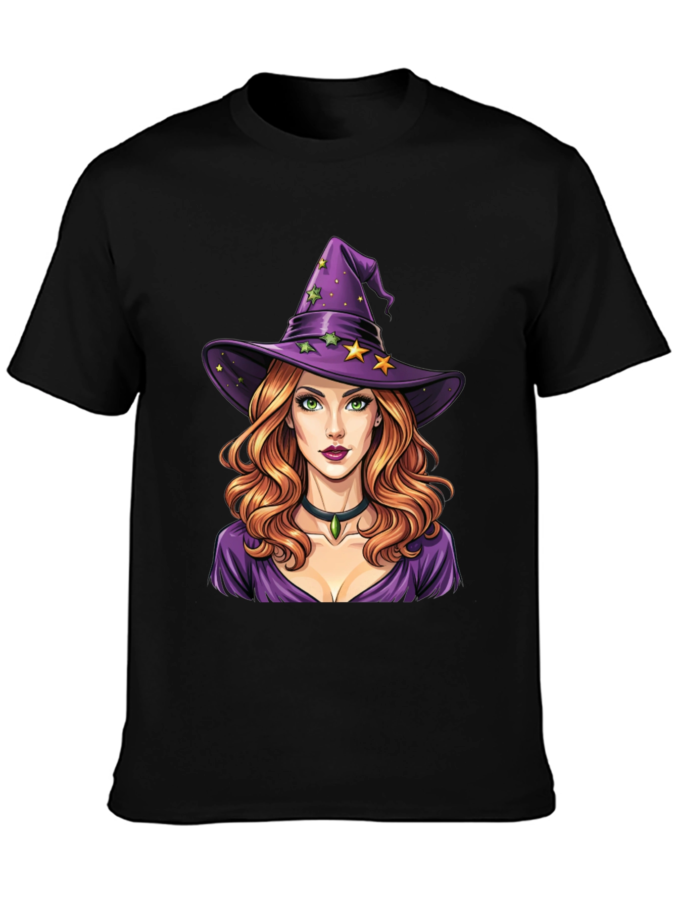 Witch Graphic Tee - Halloween Style