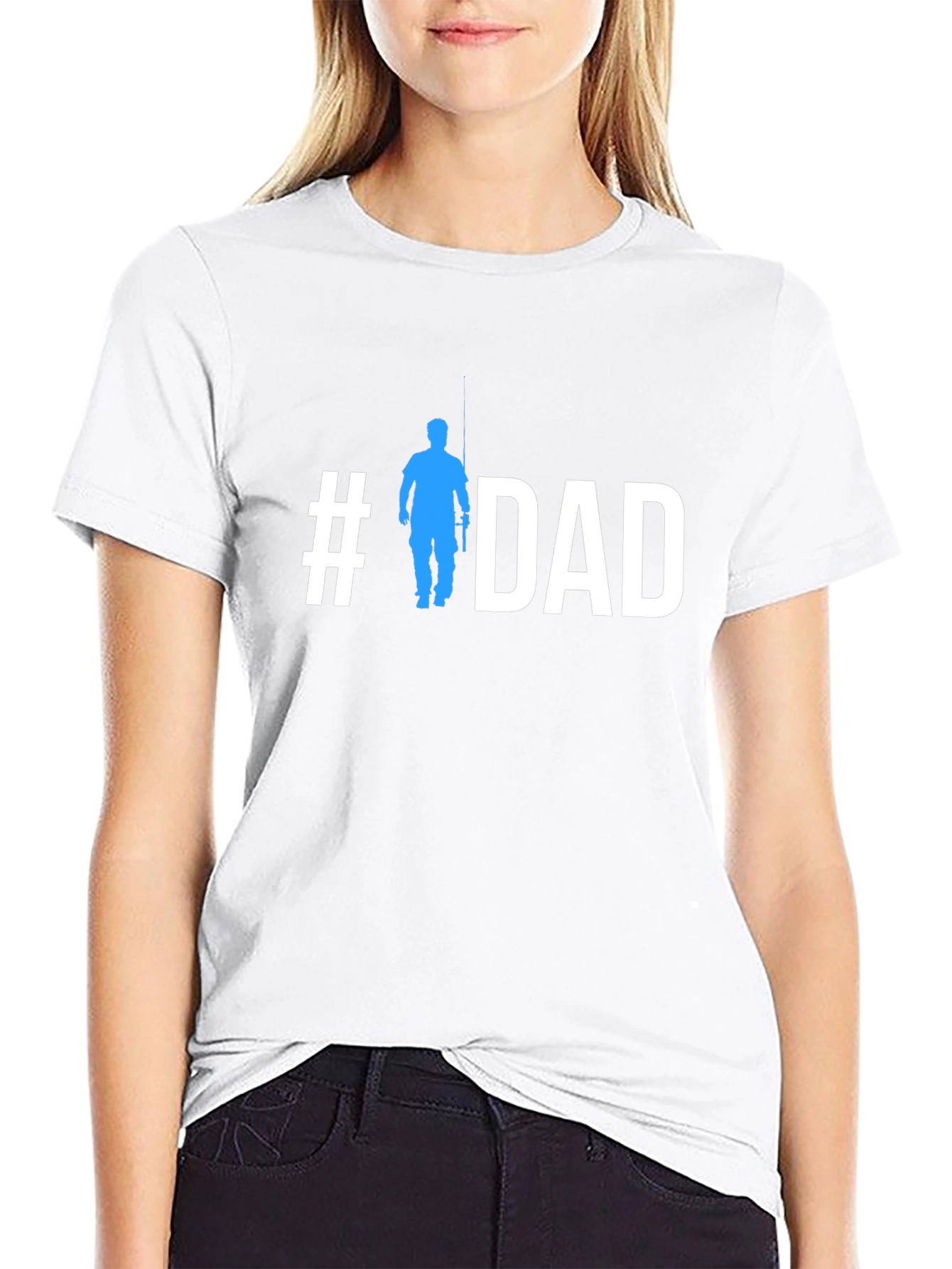#DAD Fishing Graphic T-Shirt - Fathers Day Apparel