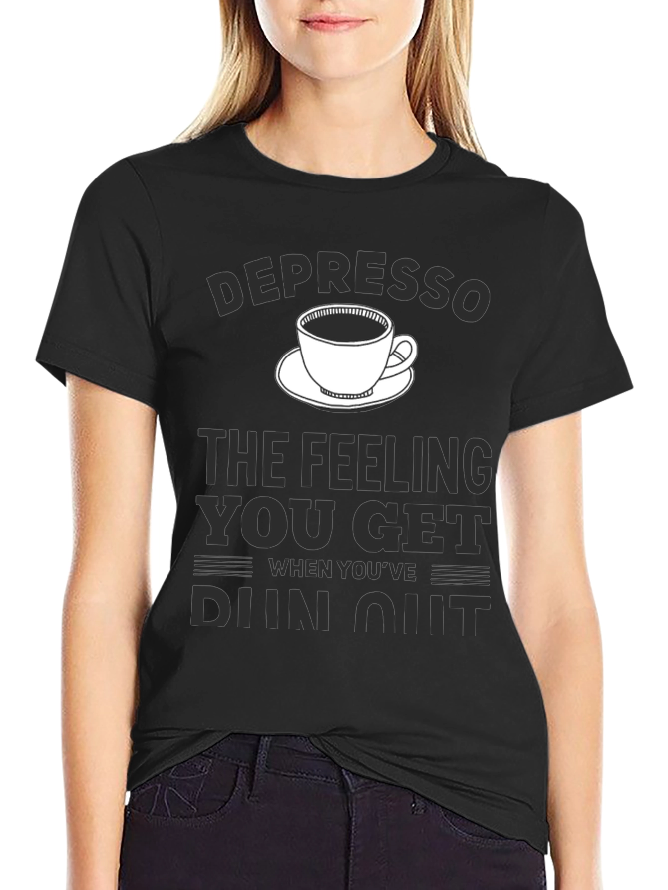 Depresso T-Shirt - Funny Coffee Lover Tee