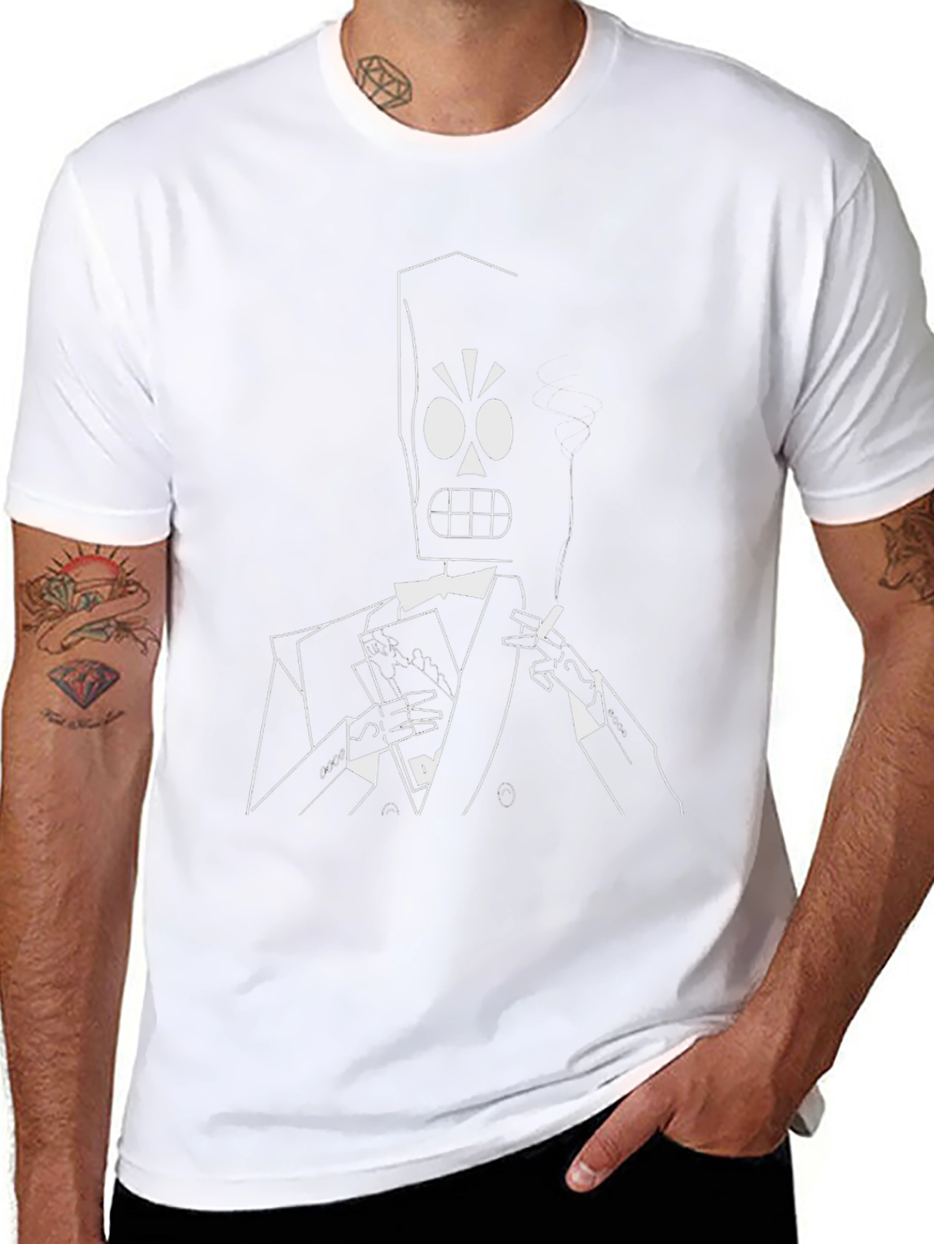 Grim Fandango Style T-Shirt - Black