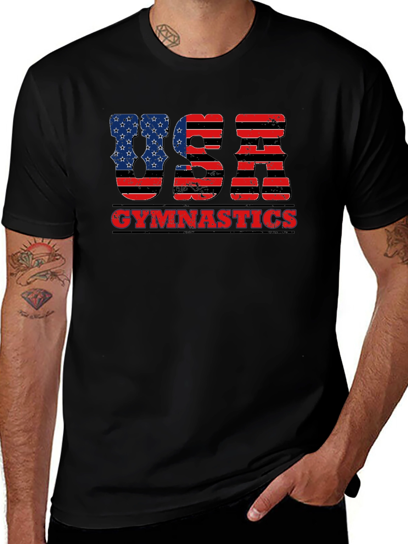 USA Gymnastics Patriotic Graphic T-Shirt